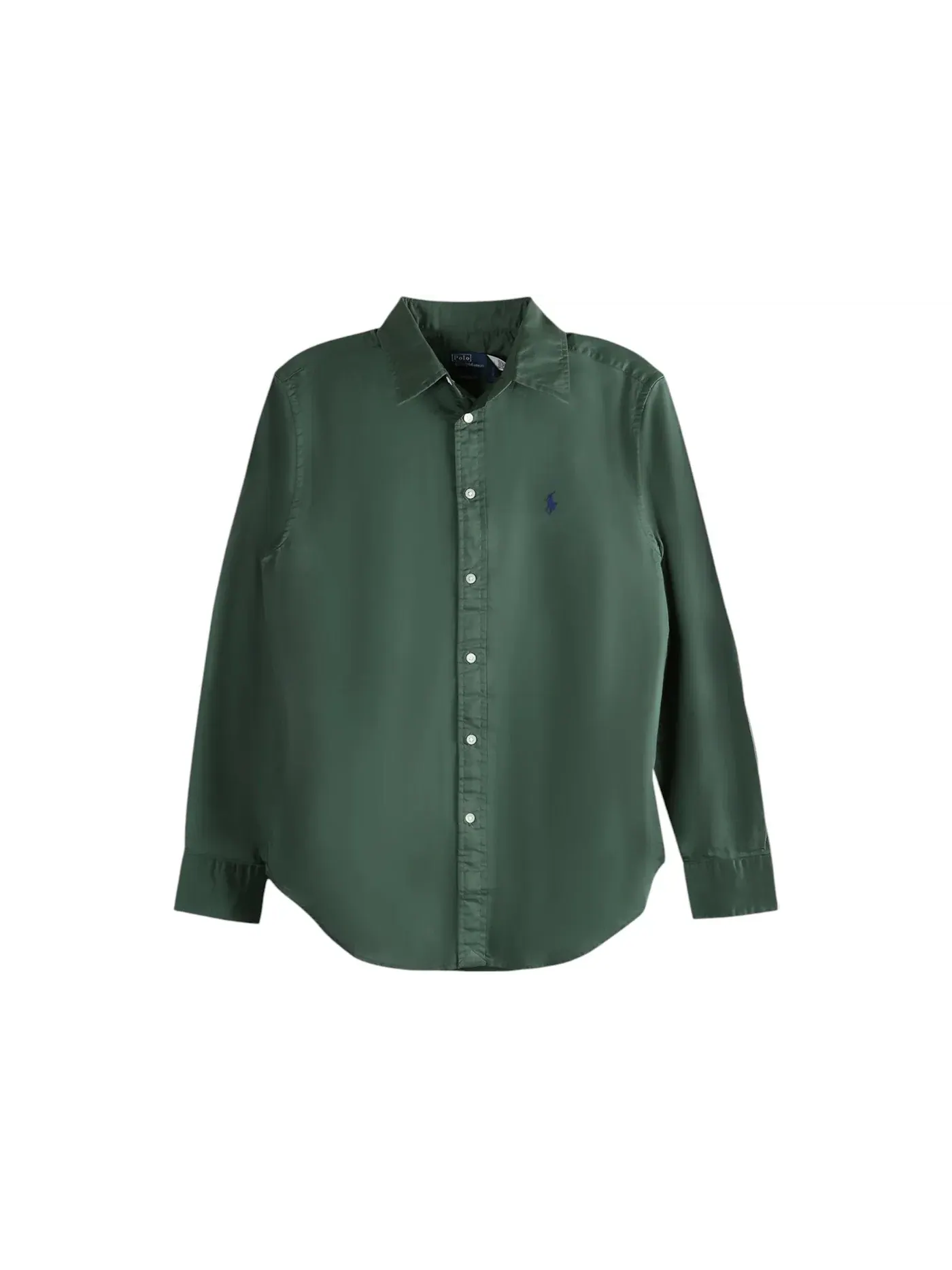 Женская рубашка с длинным рукавом Polo Ralph Lauren — изображение 1 из 1, темный зеленый
