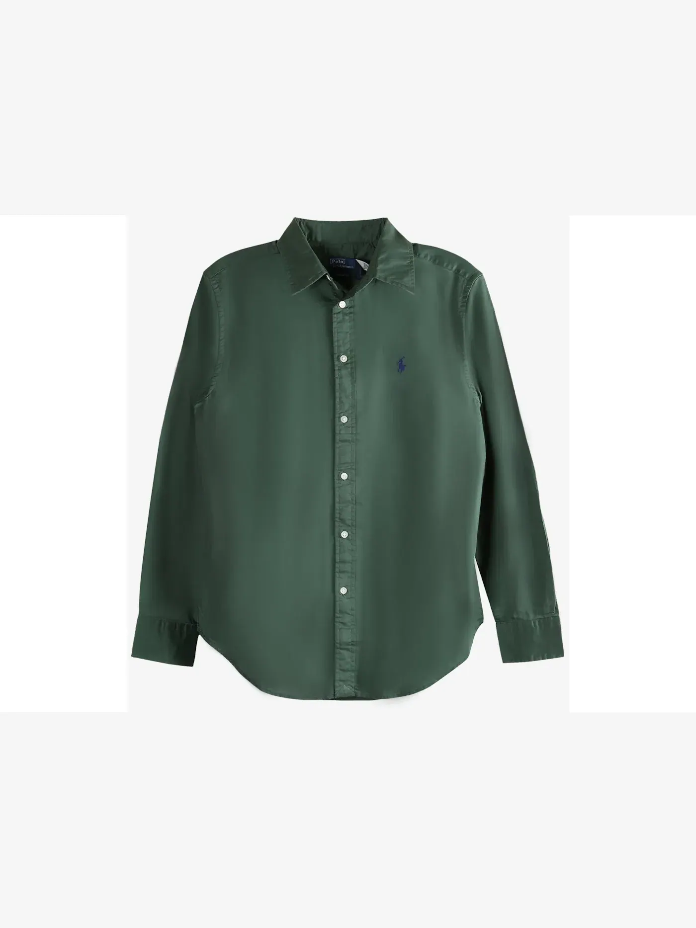 Женская рубашка с длинным рукавом Polo Ralph Lauren — изображение 1 из 1, темный зеленый