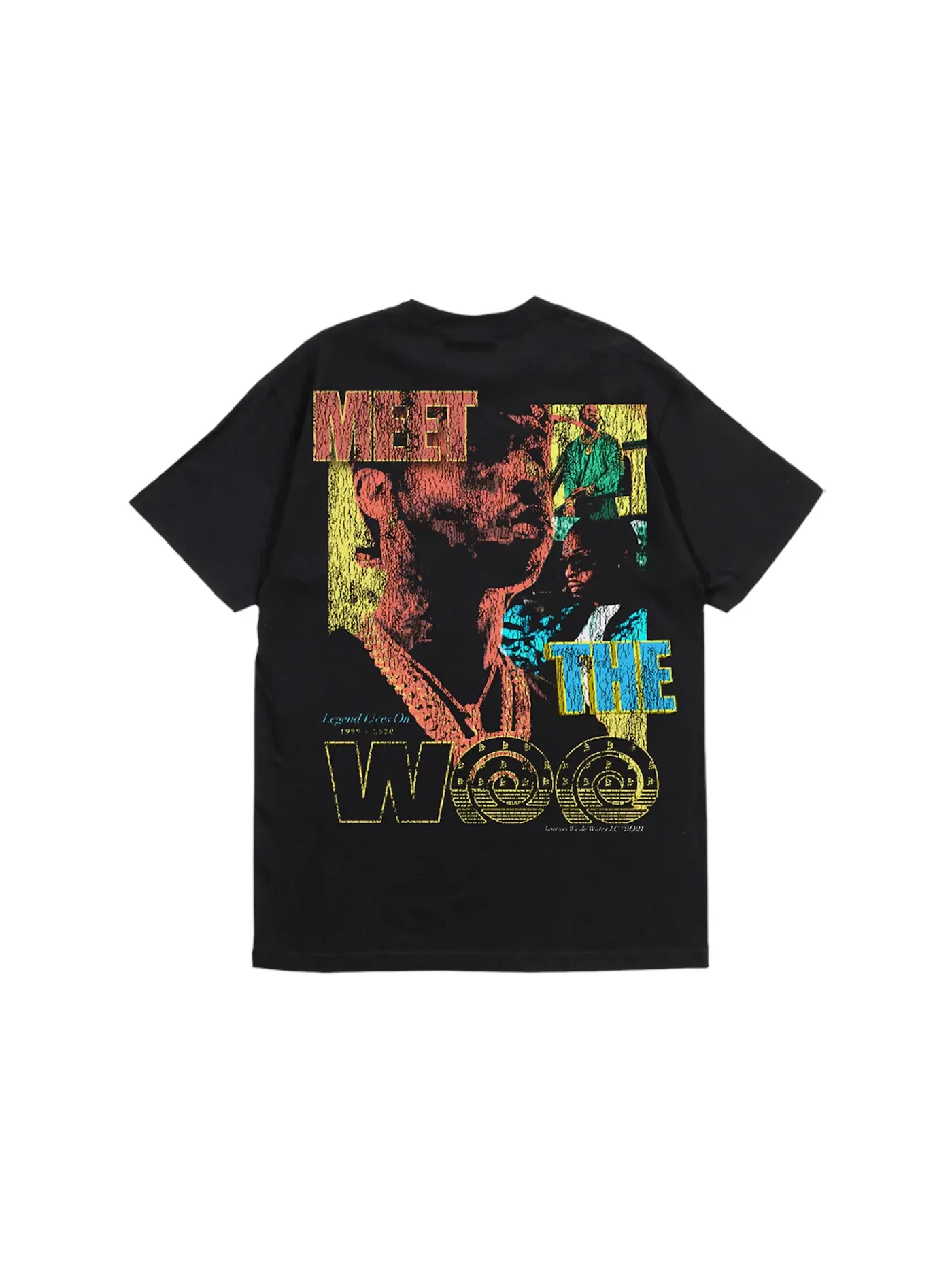 Мужская футболка с принтом Pop Smoke T-shirt Pop Smoke — изображение 2 из 2, черный