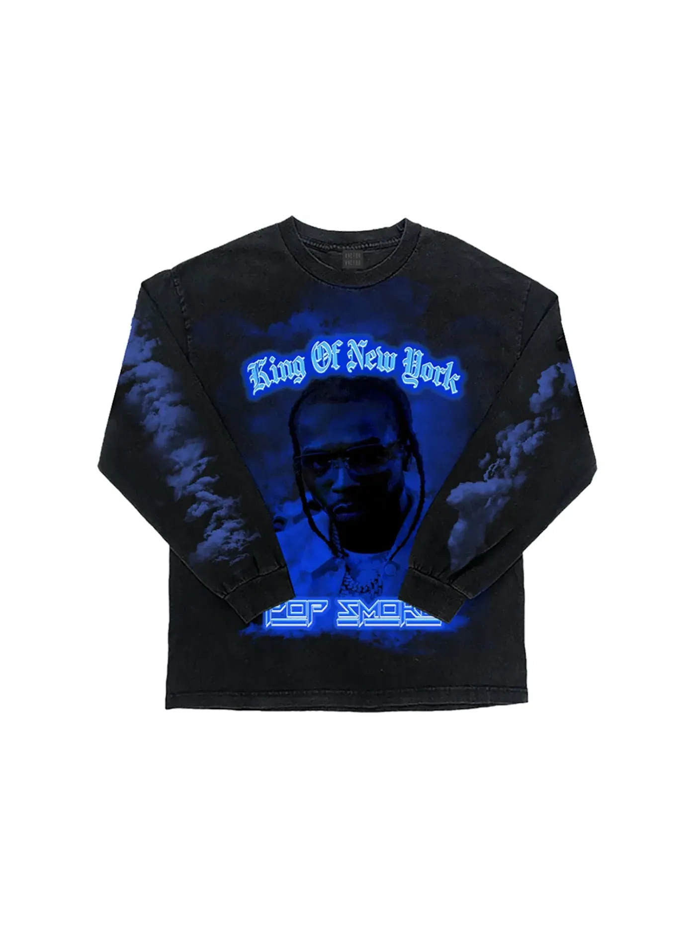Мужской лонгслив с принтом Pop Smoke Longsleeve