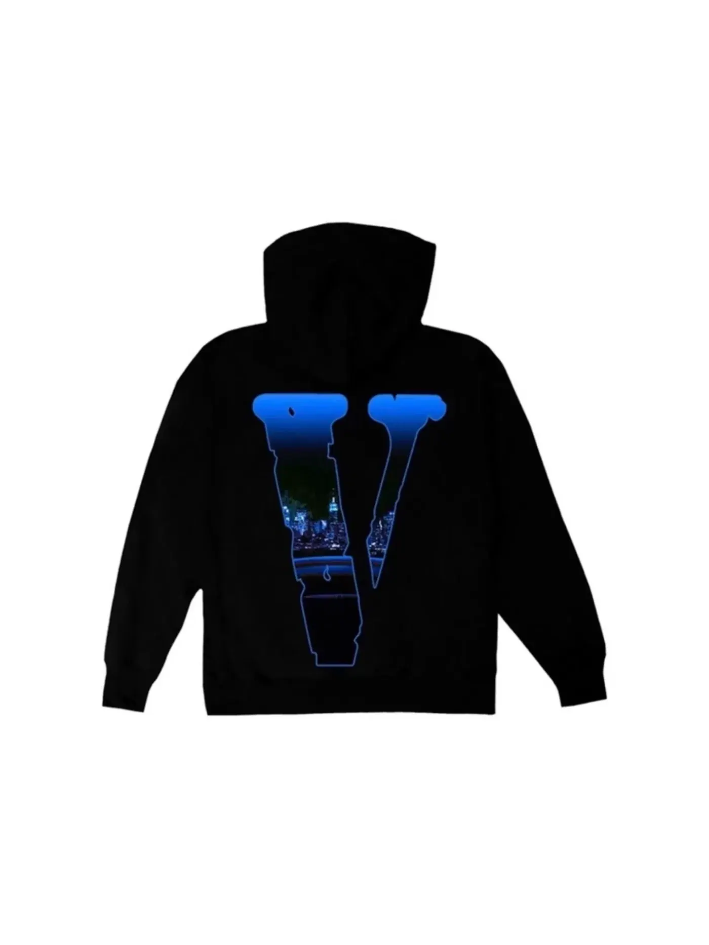 Мужской худи с принтом Pop Smoke x Vlone Armed And Dangerous Hoodie Pop Smoke — изображение 2 из 2, черный