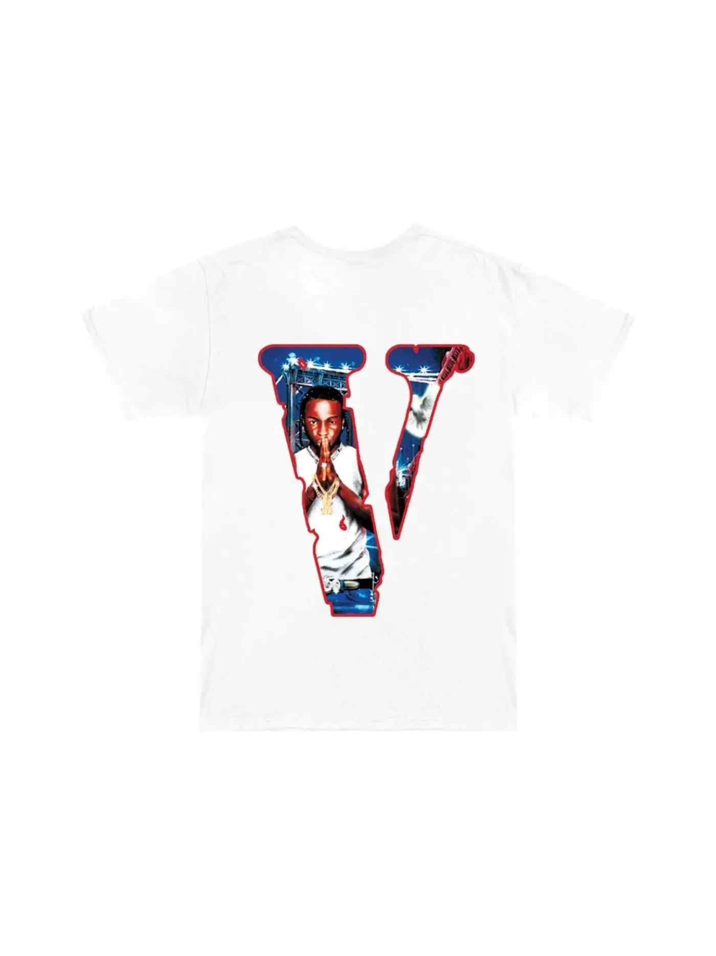 Мужская футболка с принтом Pop Smoke x VLONE City Tee