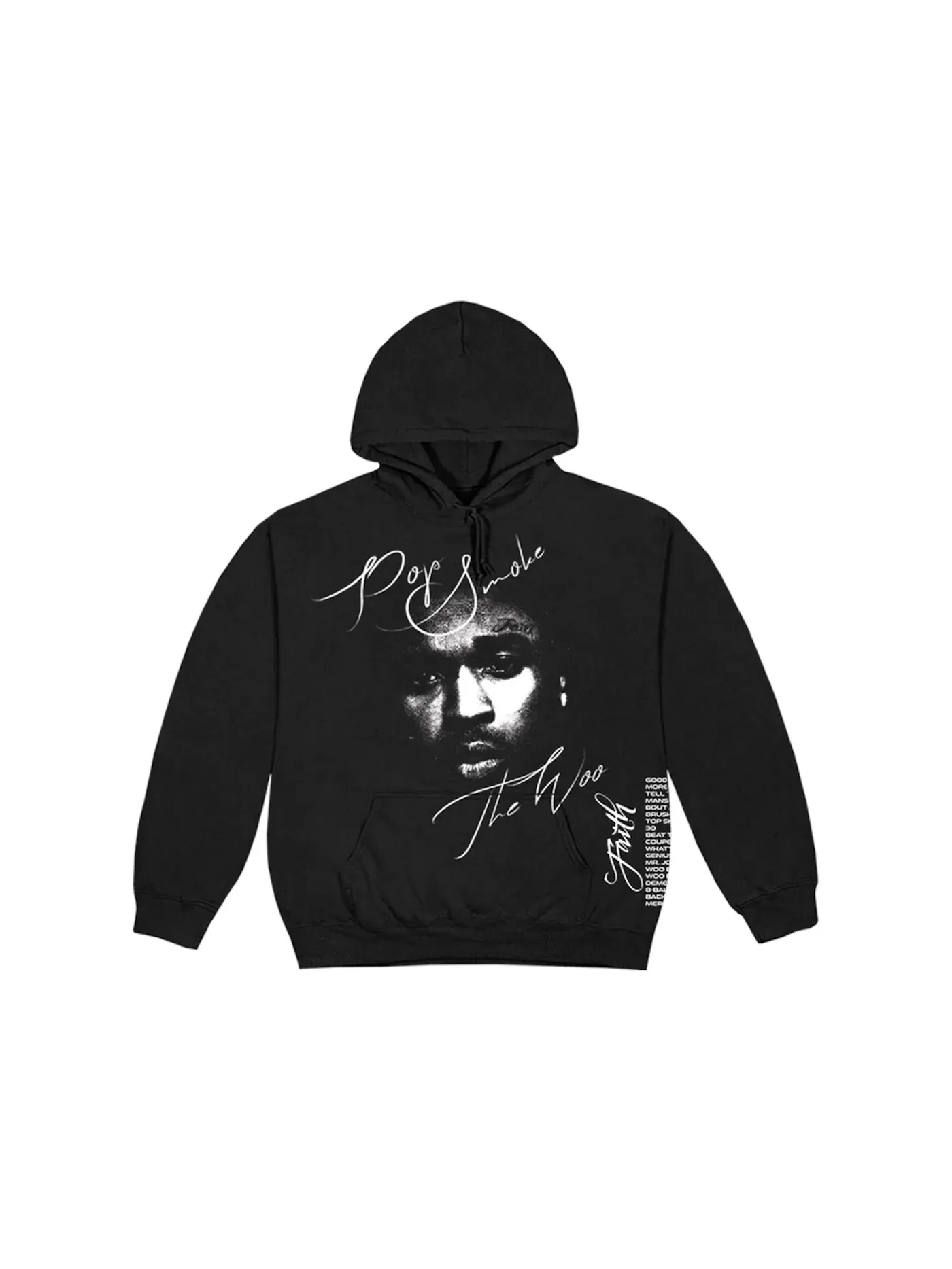 Мужская худи с принтом Pop Smoke X Vlone Faith Hoodie Pop Smoke