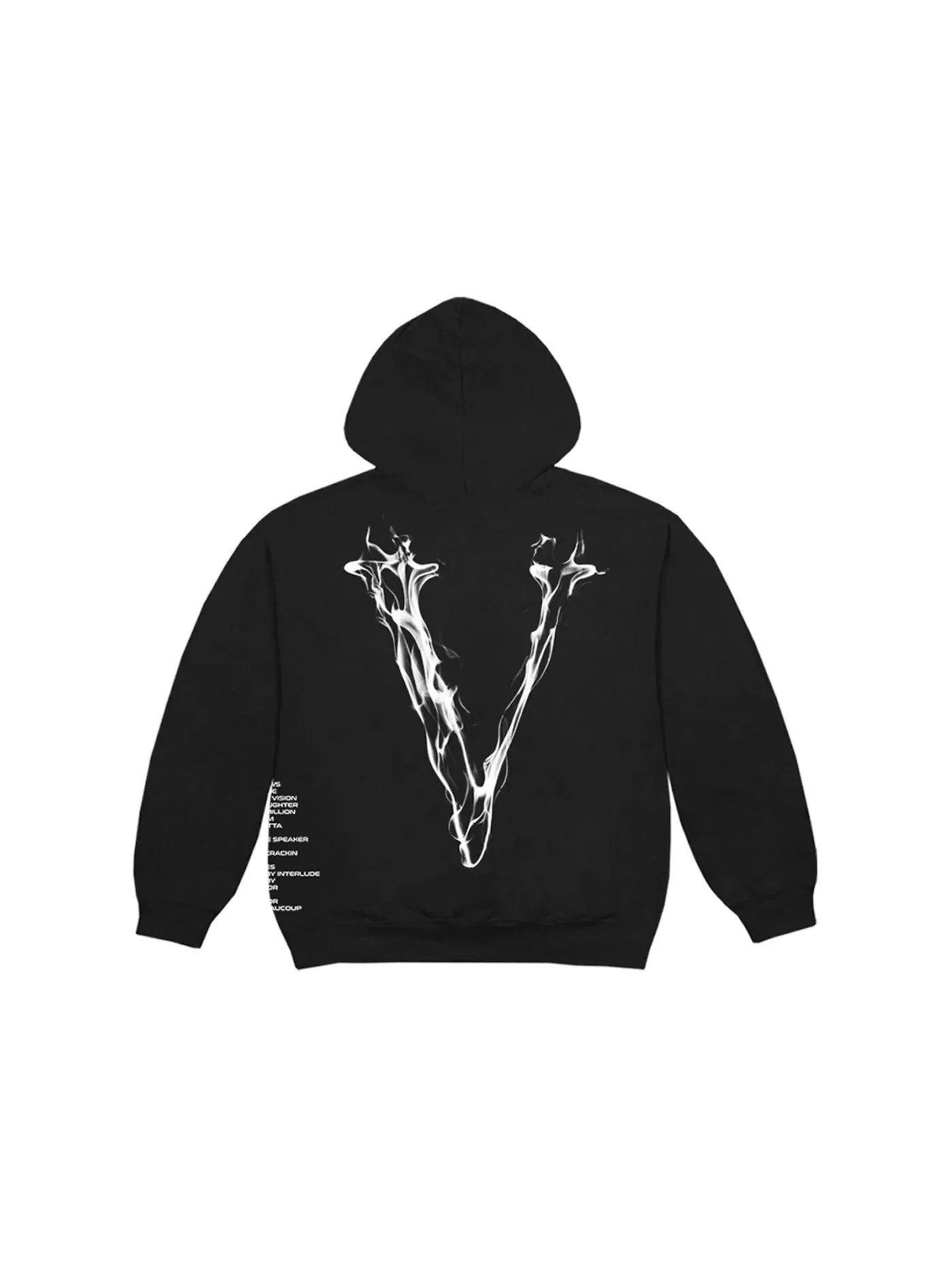 Мужская худи с принтом Pop Smoke X Vlone Faith Hoodie Pop Smoke — изображение 2 из 2, черный