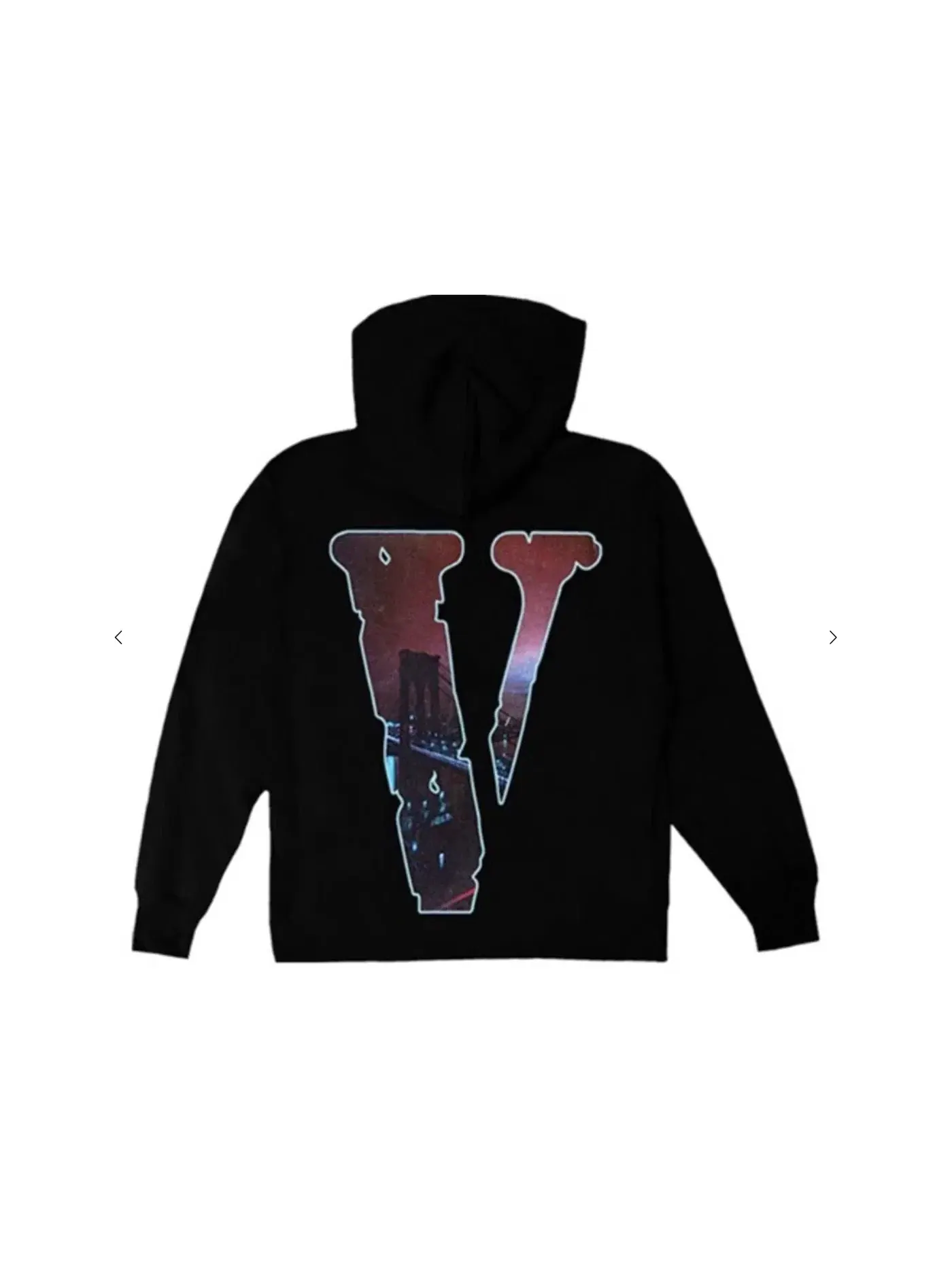 Мужской худи с принтом Wraith Hoodie Pop Smoke — изображение 2 из 2, черный