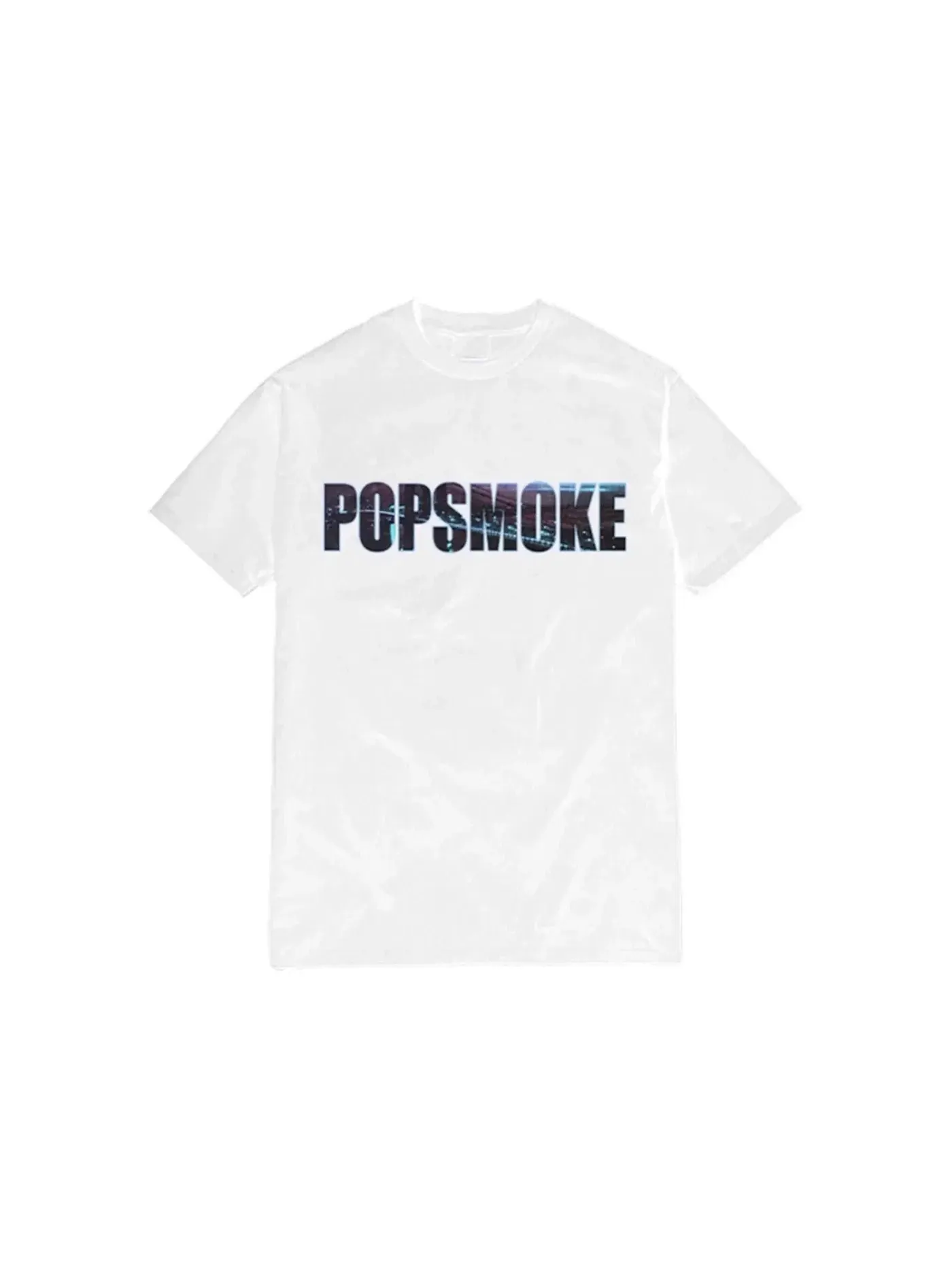 Мужская футболка с принтом Pop Smoke x Vlone Tee