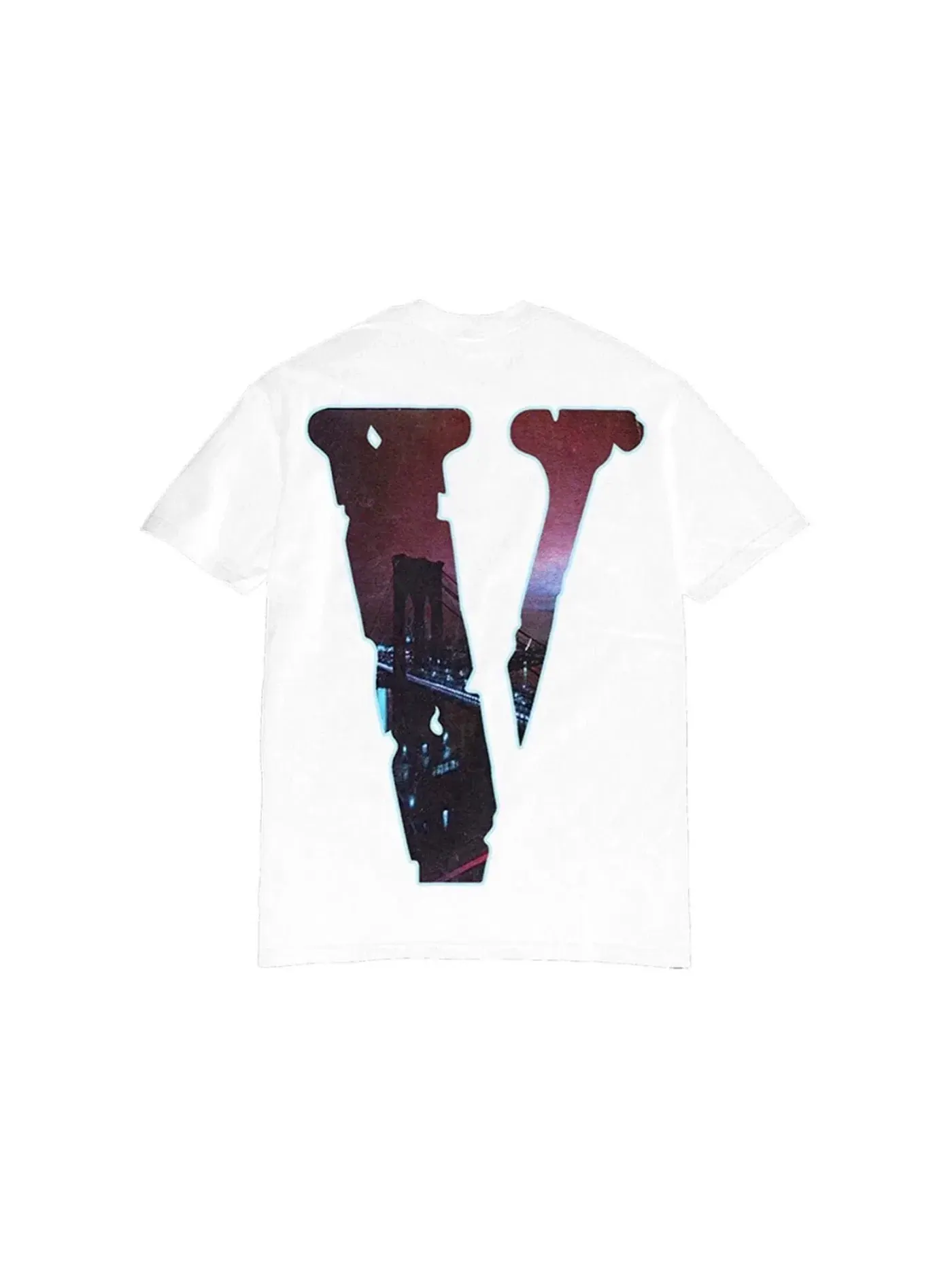 Мужская футболка с принтом Pop Smoke x Vlone Tee — изображение 2 из 2, белый
