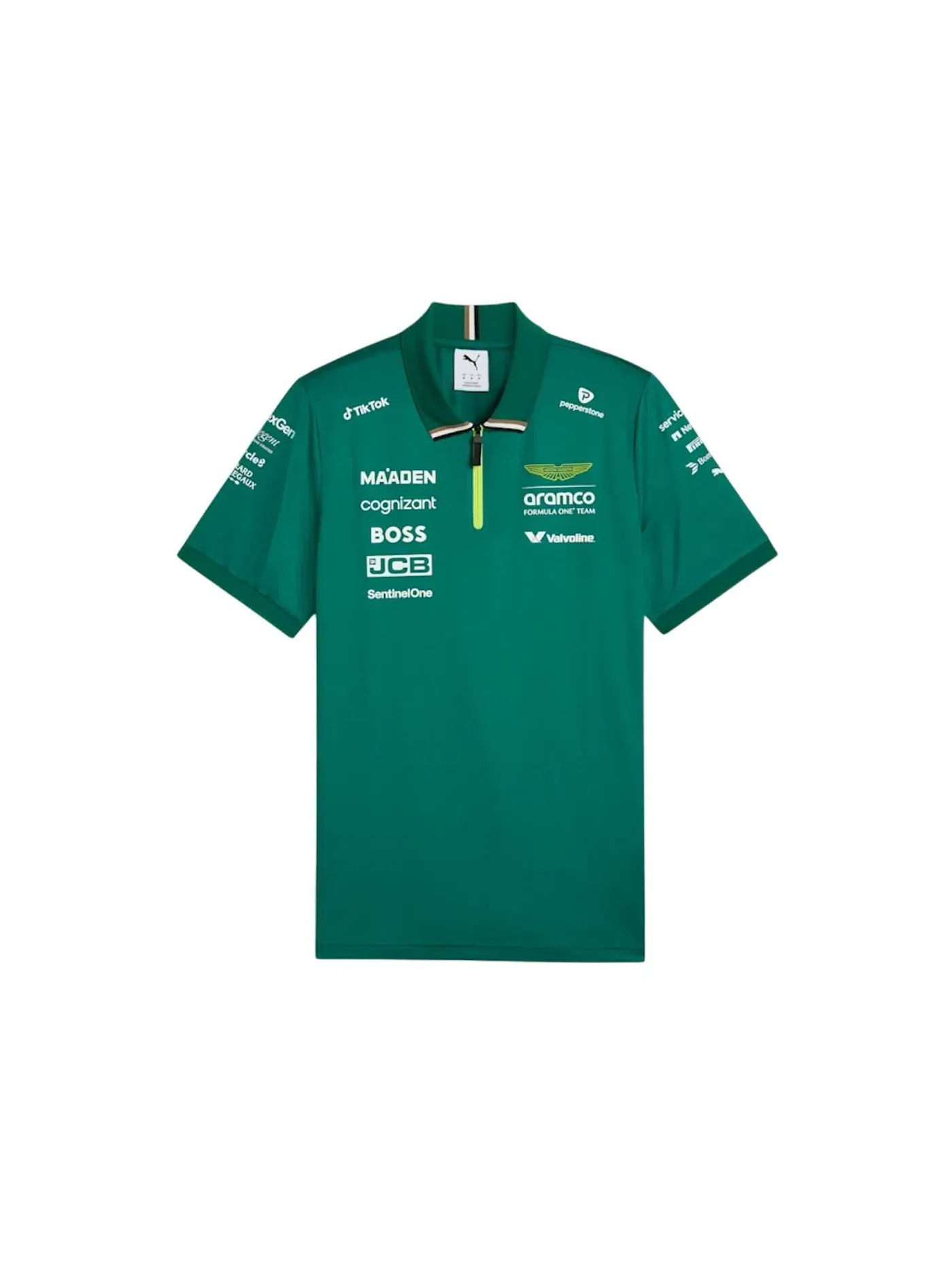 Мужское поло Puma Aston Martin Aramco Formula 1 Team Classic Polo — изображение 1 из 2, зеленый