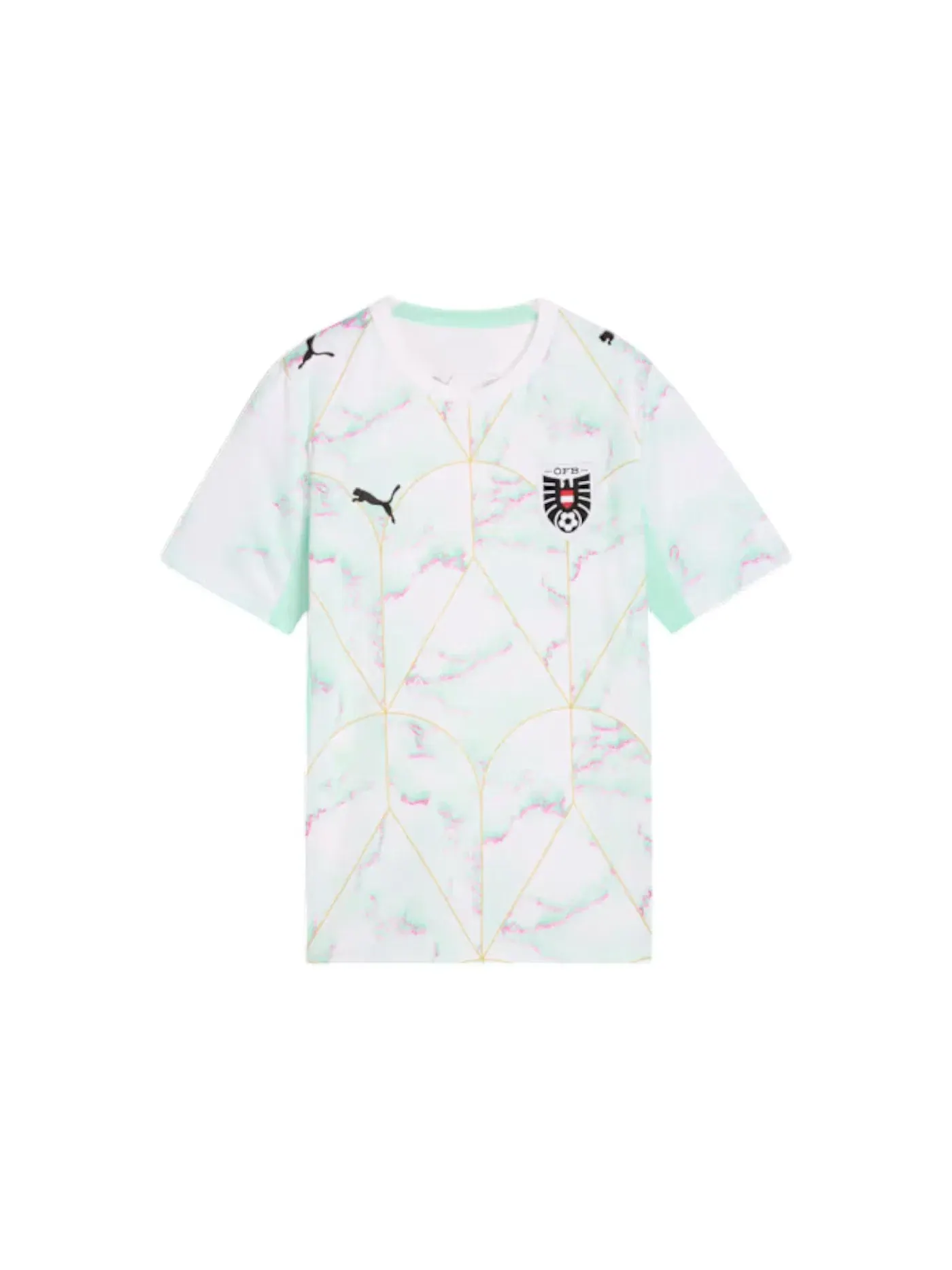 Детская футбольная джерси с длинным рукавом Puma Jersey Puma White/Mint Melt — 1