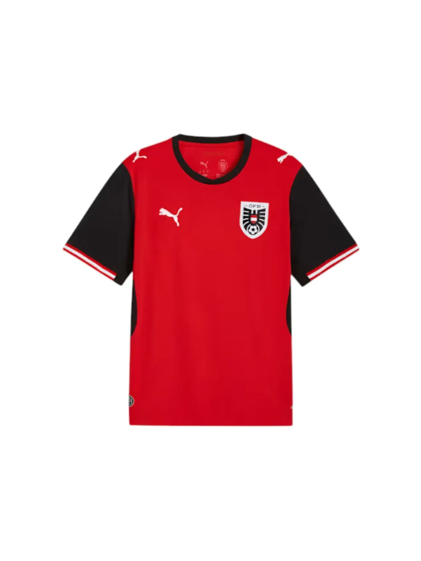Мужская футбольная футболка с длинным рукавом Puma Puma Red/Puma Black — изображение 1 из 1