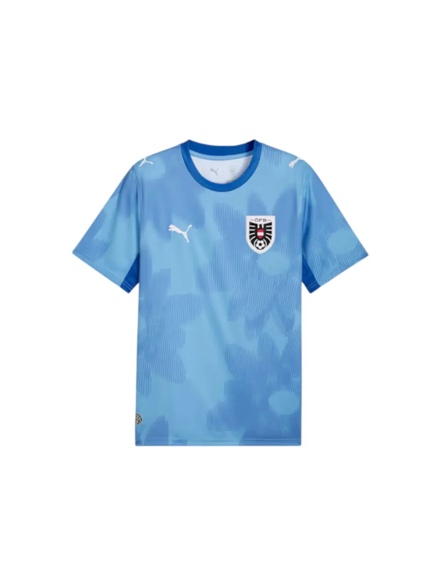 Мужская футбольная джерси с длинным рукавом Jersey Puma — изображение 1 из 1, светлый синий/синий