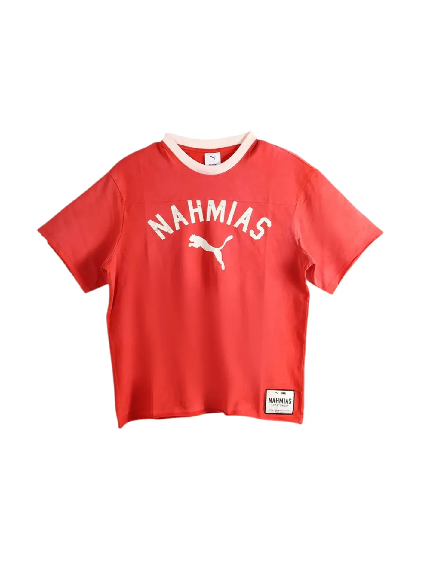 Мужская футболка с принтом Puma Tee — изображение 1 из 1, бежевый