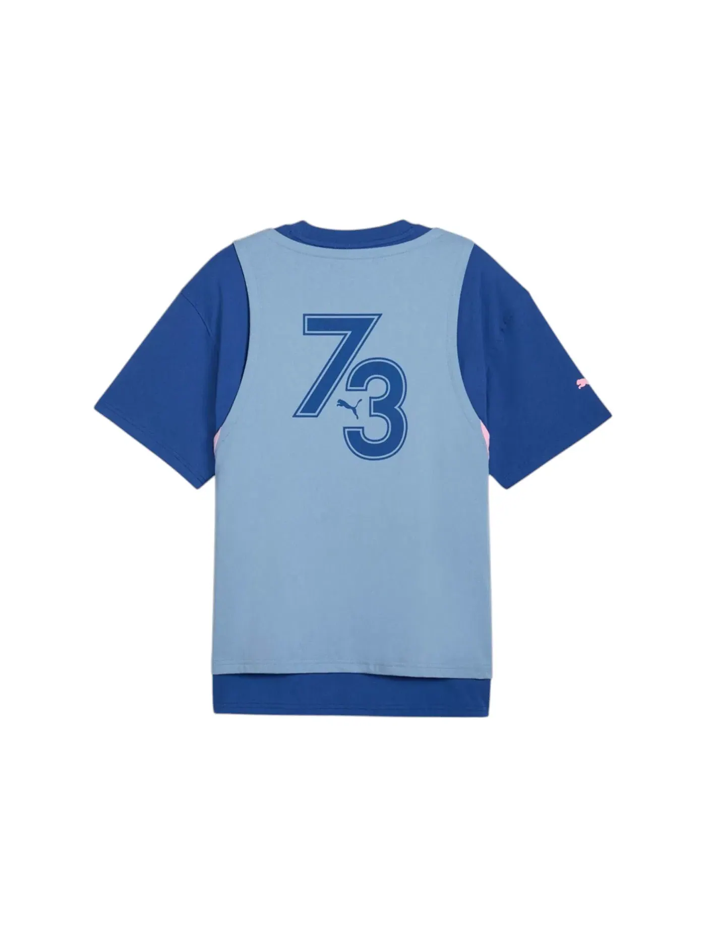 Мужская футболка с принтом Puma KidSuper Hoops Logo Crew Neck Short Sleeve T-Shirt Clyde Royal, Clyde Royal