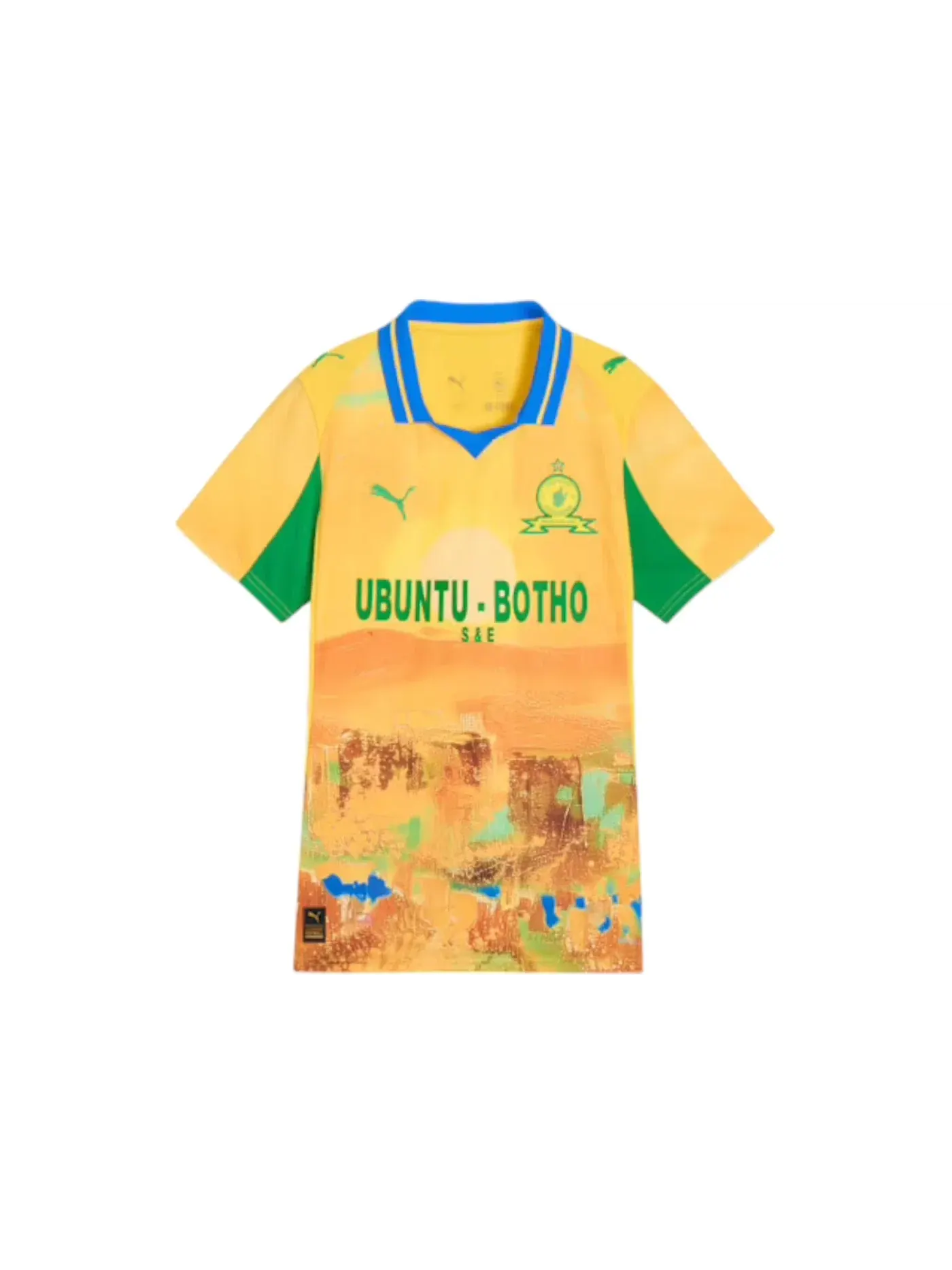 Женская футбольная джерси Puma Mamelodi Sundowns Replica Jersey — изображение 1 из 2, желтый зеленый