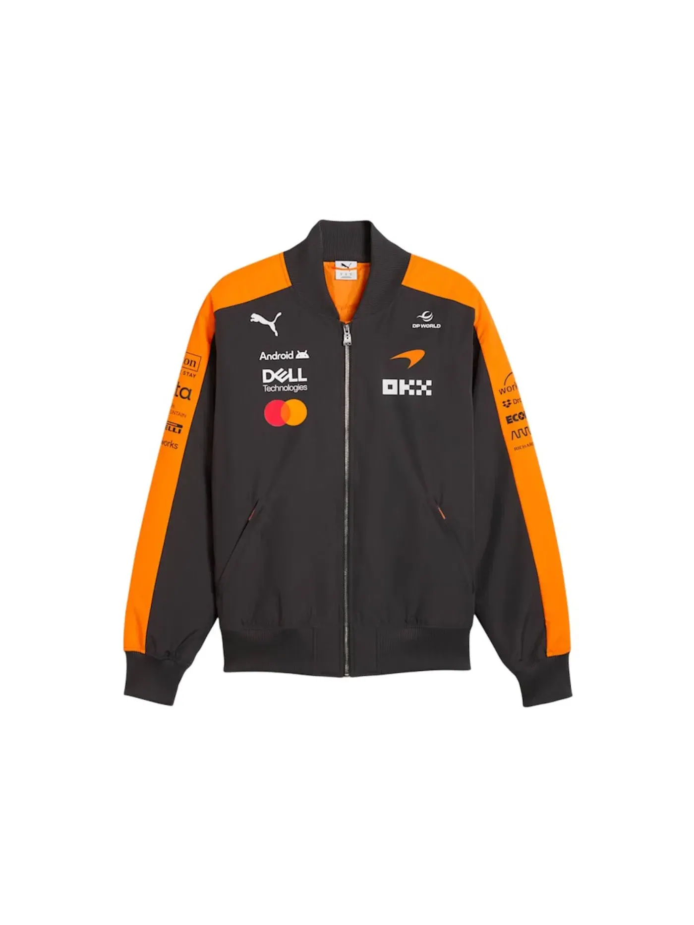 Мужская куртка-бомбер с принтом Mclaren Replica Puma — изображение 1 из 2, папайя