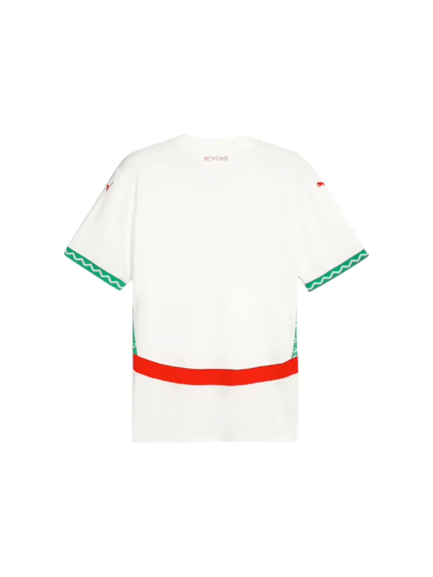 Мужская футбольная джерси Puma Morocco 2025 Away Replica Jersey — изображение 2 из 2, белый/зеленый/красный