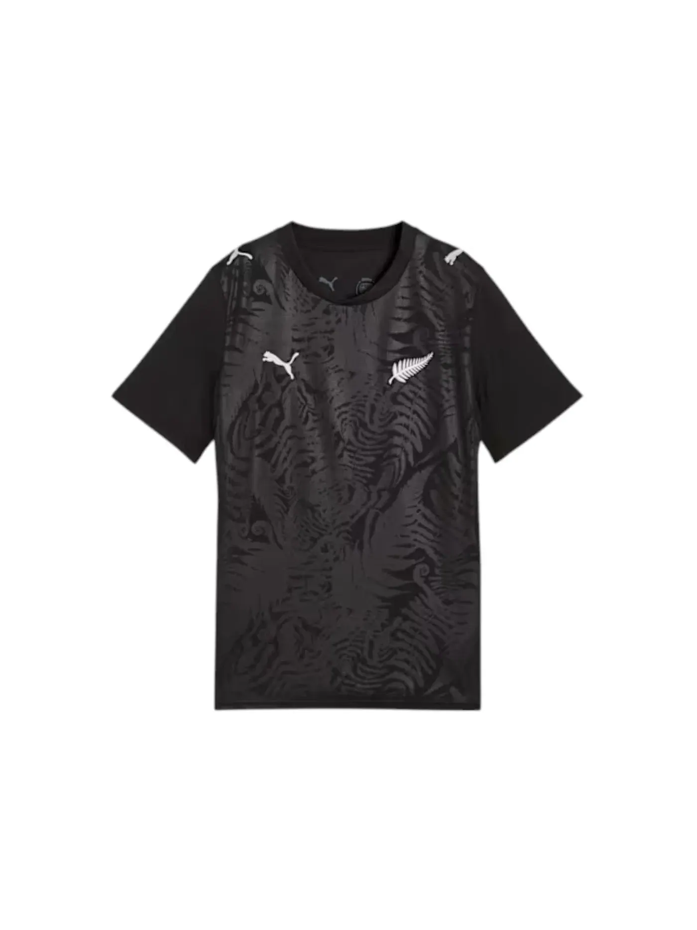 Детская футболка с принтом Puma New Zealand Home Big Kids' Jersey Puma Puma Black/Puma Silver — изображение 1 из 1