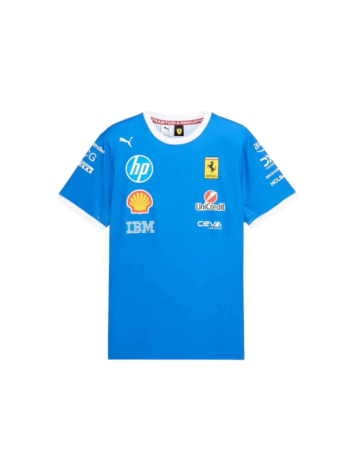 Мужская футболка с принтом Puma Scuderia Ferrari HP Team Monza T-shirt — изображение 1 из 2, синий
