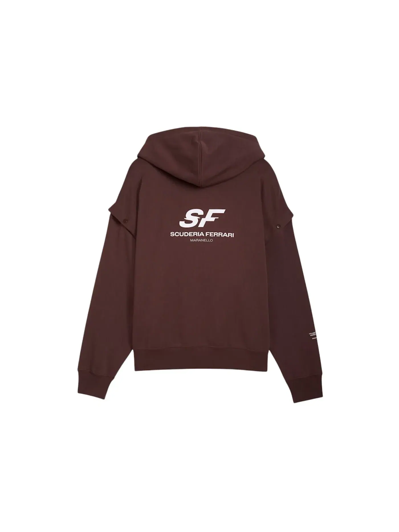 Мужская худи оверсайз с принтом Scuderia Ferrari Premium Oversized Hoodie Puma — изображение 2 из 2, коричневый