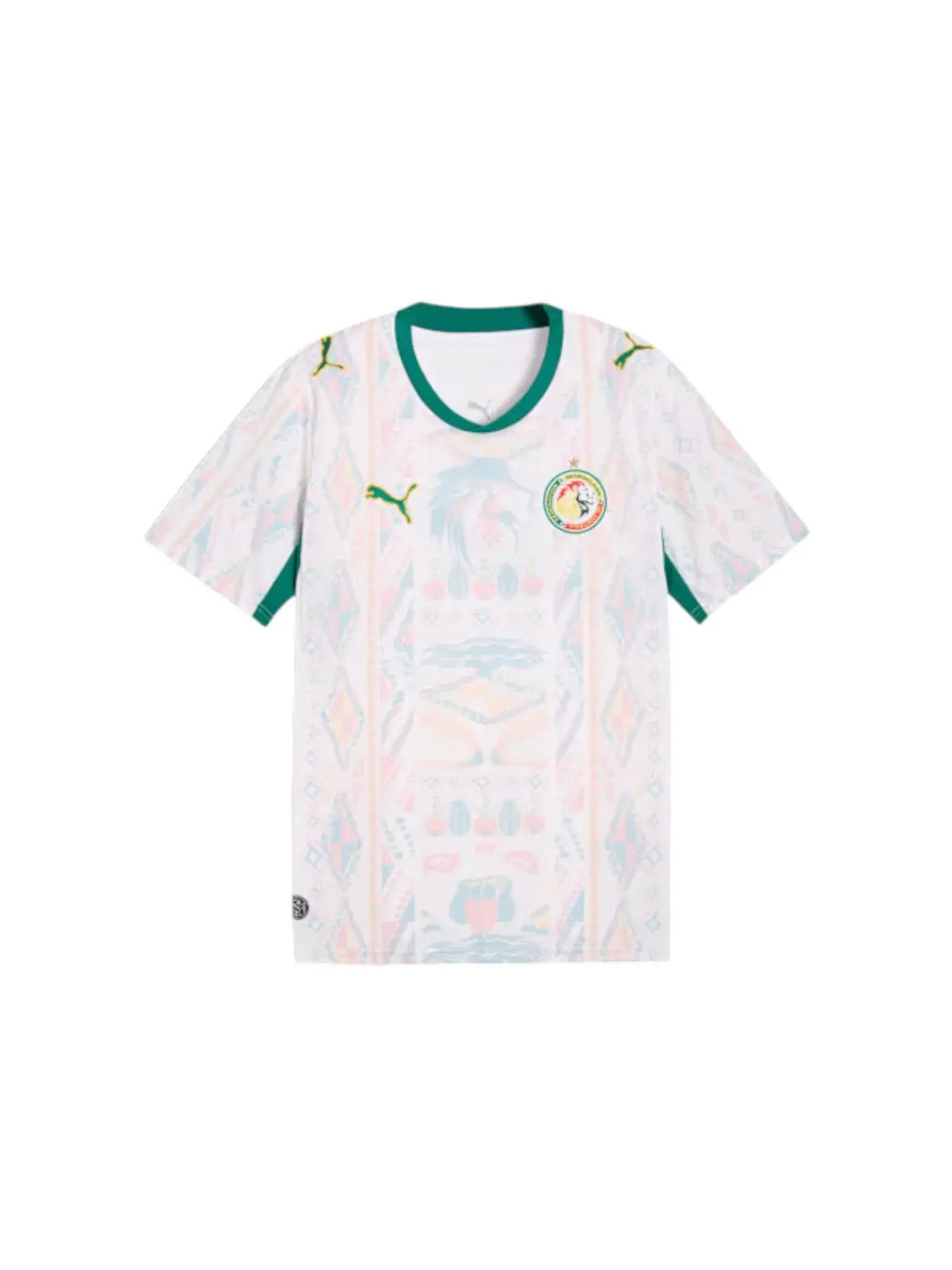 Мужская футбольная джерси с коротким рукавом Jersey Puma Puma White/Wild Green — изображение 1 из 1