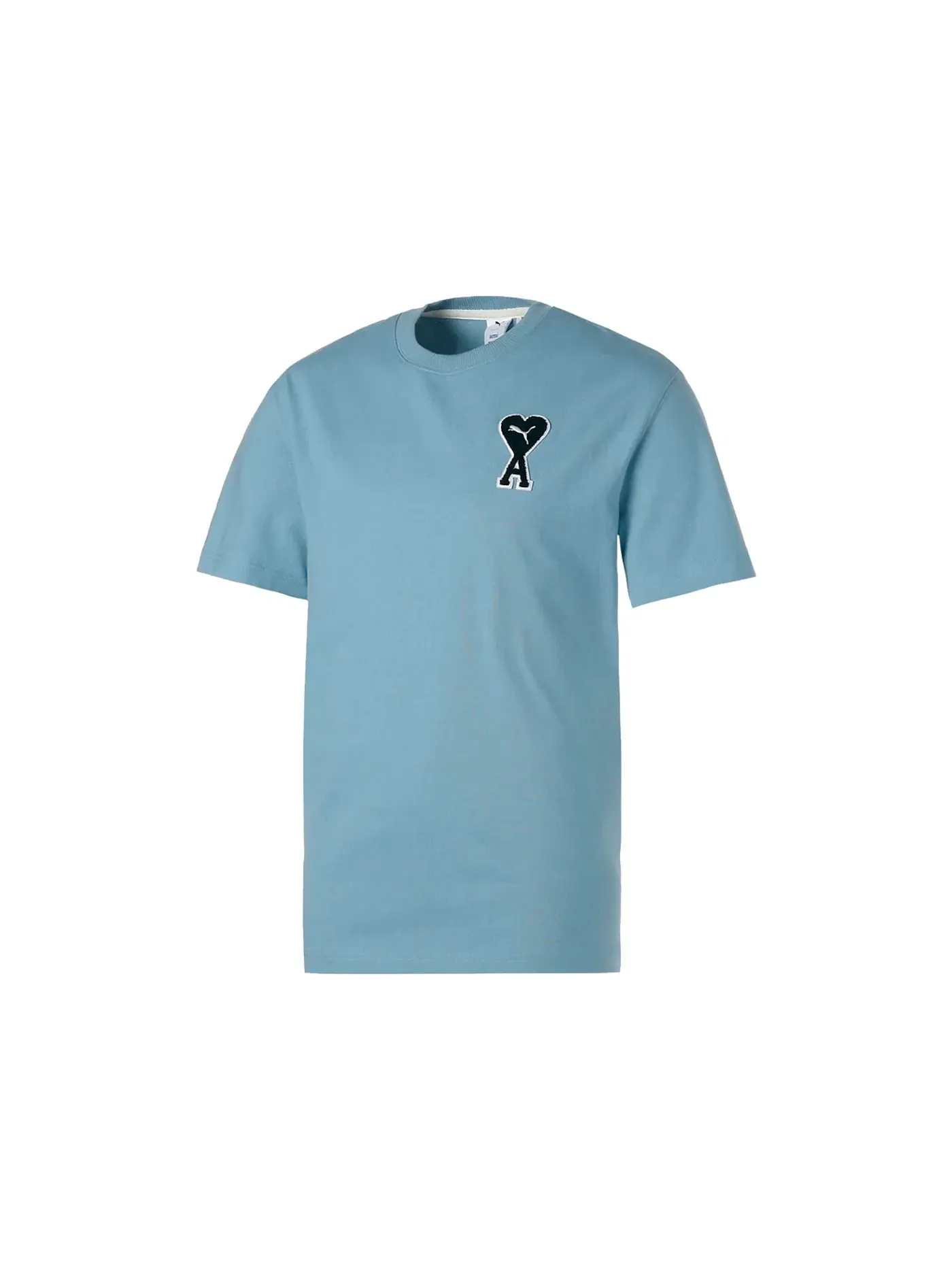 Детская футболка с принтом Puma x Ami Graphic Tee Puma — изображение 1 из 1, джинсовый синий