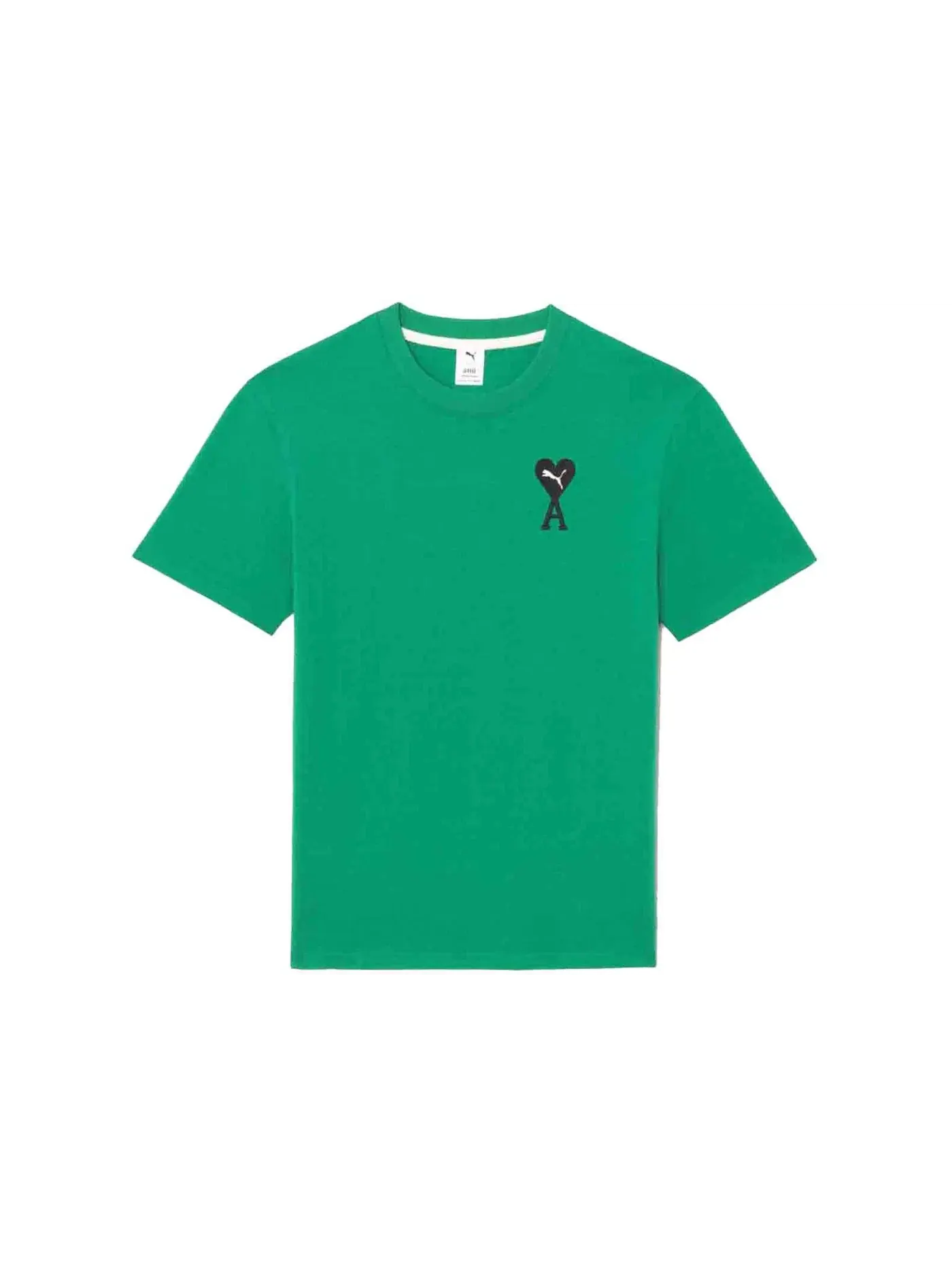 Мужская футболка с принтом Puma x Ami Tee Puma — изображение 1 из 1, зеленый