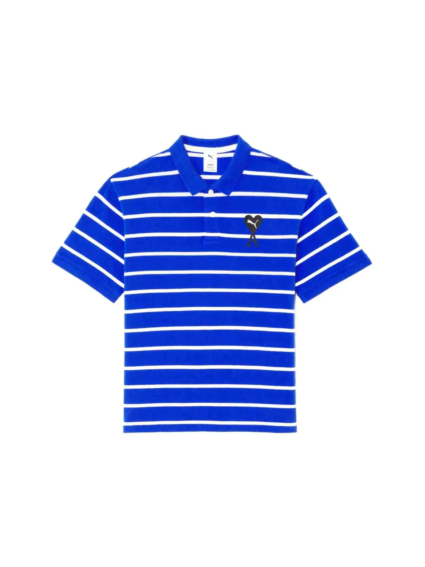 Мужское поло Puma x Ami Polo — изображение 1 из 1, синий/белый