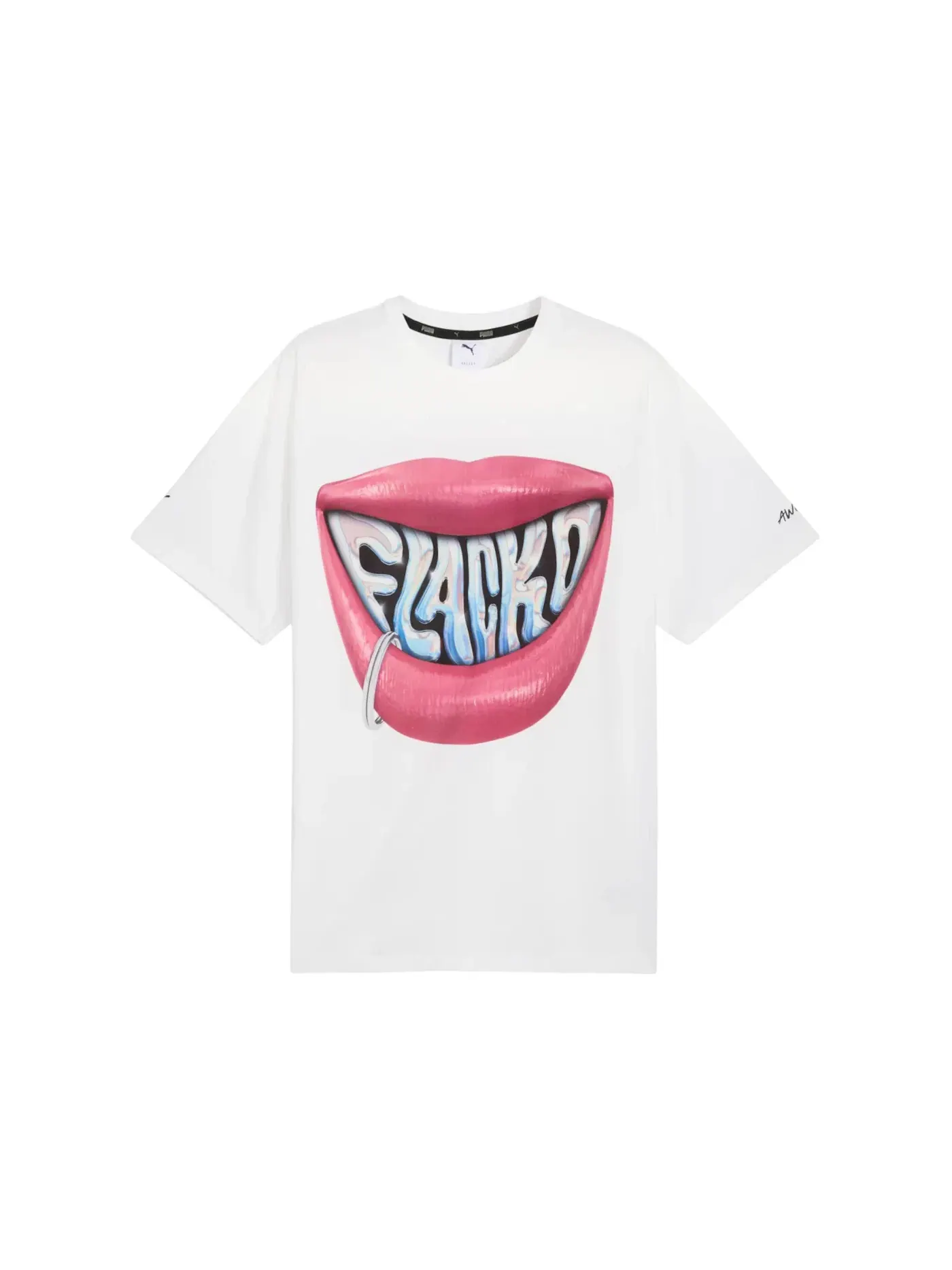 Мужская футболка с принтом Puma x A$AP Rocky Flacko Smile Tee — изображение 1 из 2, белый