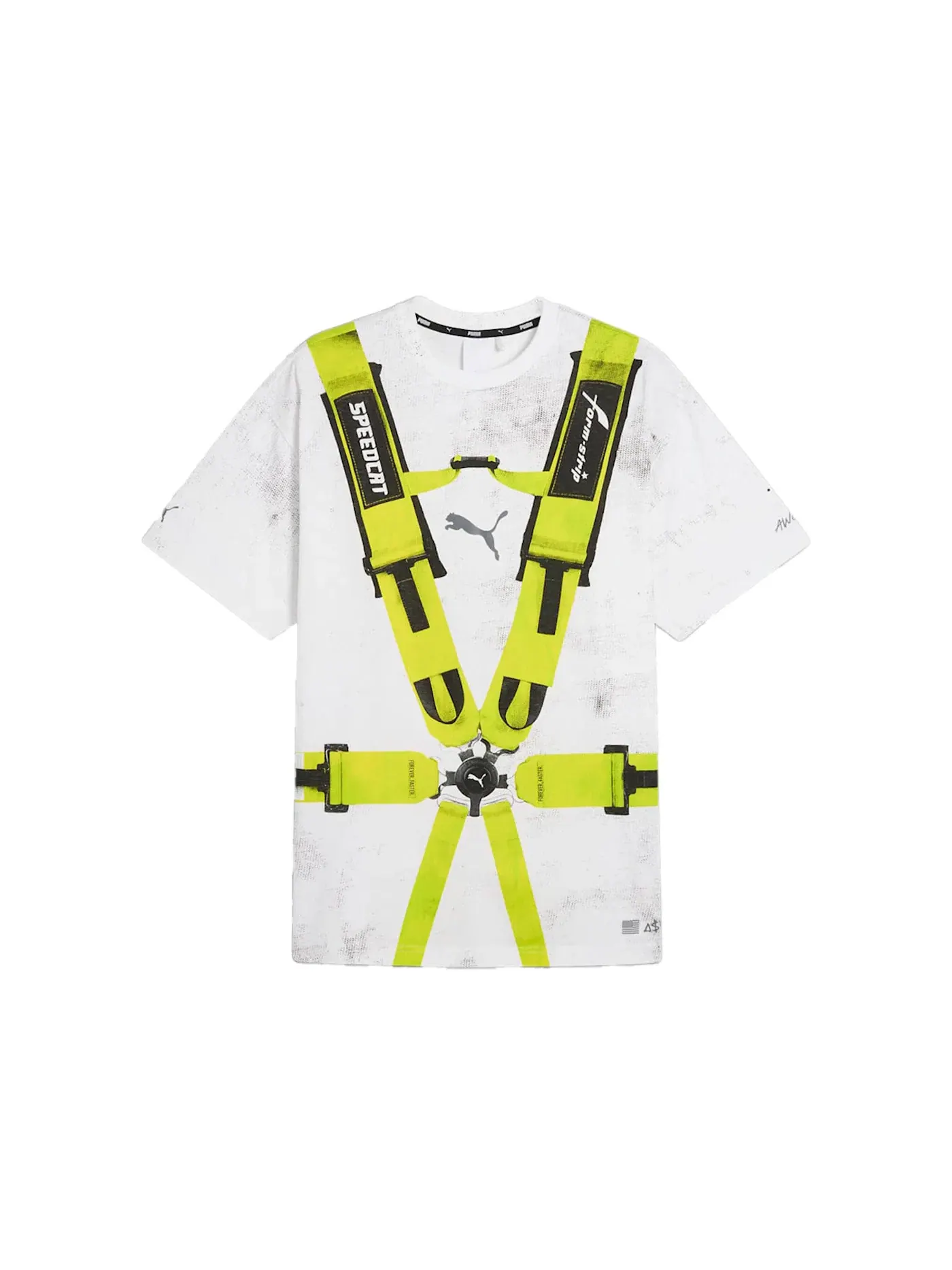 Мужская футболка с принтом Puma x A$AP Rocky Seatbelt Tee Puma — изображение 1 из 2, белый