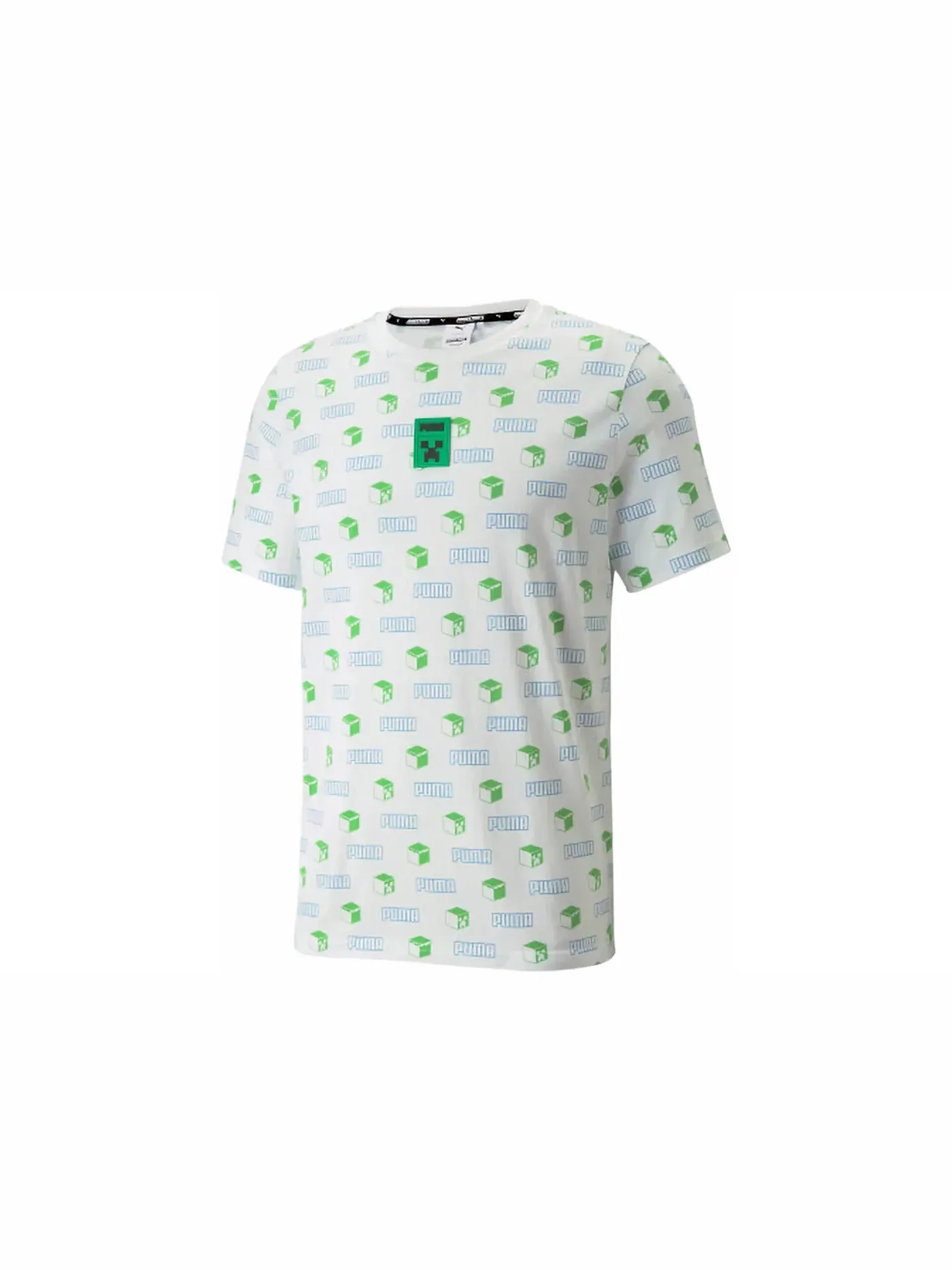 Мужская футболка с принтом Puma x Minecraft AOP Tee Puma — изображение 1 из 1, белый