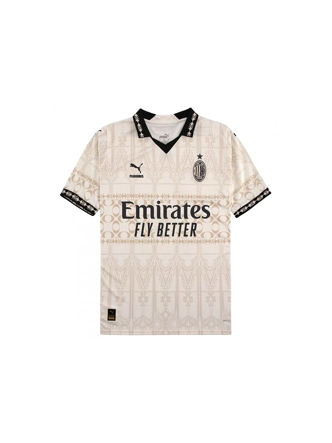 Мужская футбольная джерси с принтом Puma x Pleasures AC Milan 2023/24 Light Version Jersey — изображение 1 из 2, мульти
