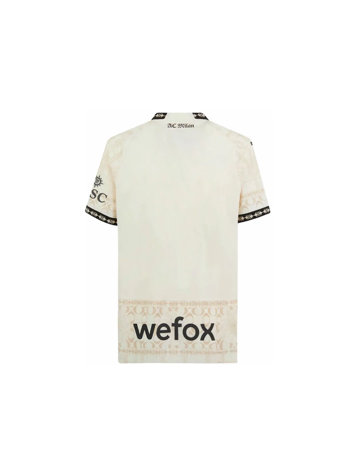 Мужская футбольная футболка с принтом Puma x Pleasures AC Milan 2023/24 Light Version Authentic Jersey — изображение 2 из 2