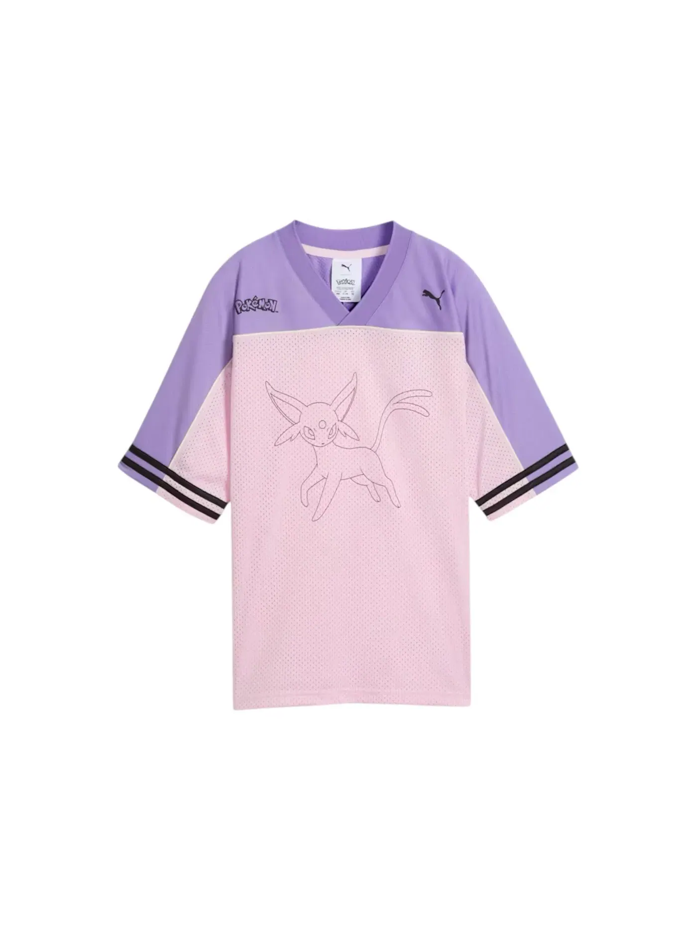 Детская футбольная джерси оверсайз Puma x Pokemon Kids Jersey — изображение 1 из 2, розовый