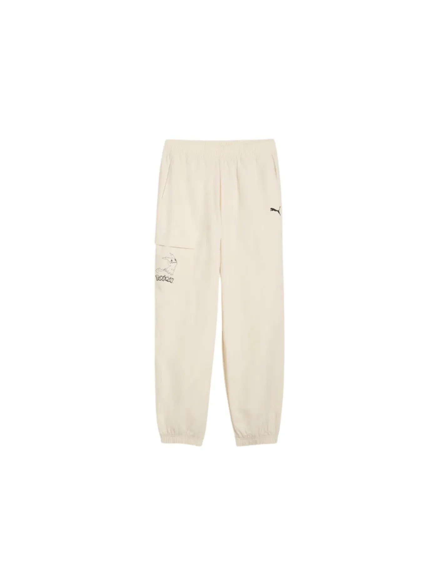 Детские штаны карго свободного кроя Puma x Pokemon Kids Relaxed Cargo Pants — изображение 1 из 2, снежный белый