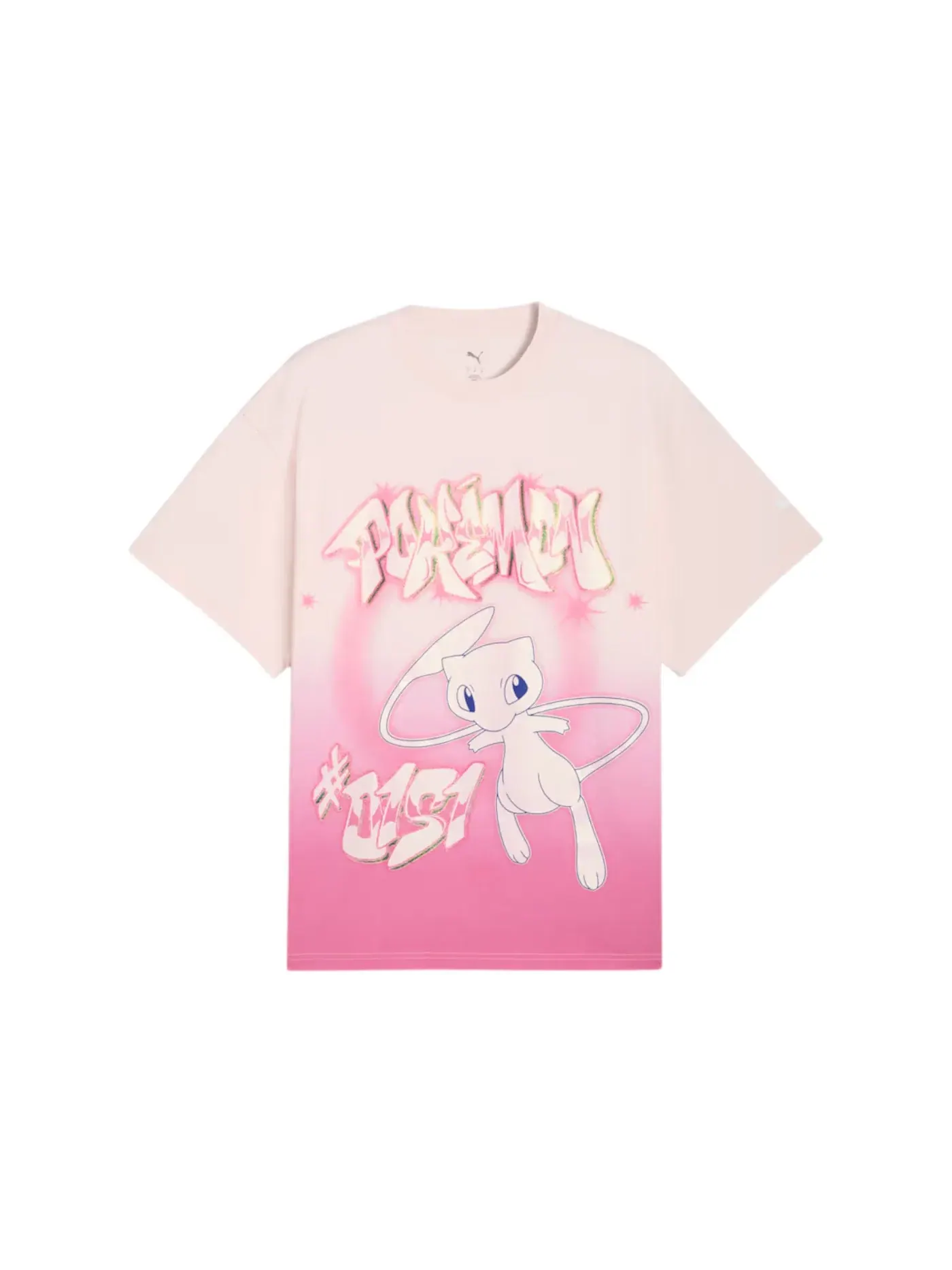 Мужская футболка с принтом Puma x Pokemon Oversized Tee Puma — изображение 1 из 2, розовый