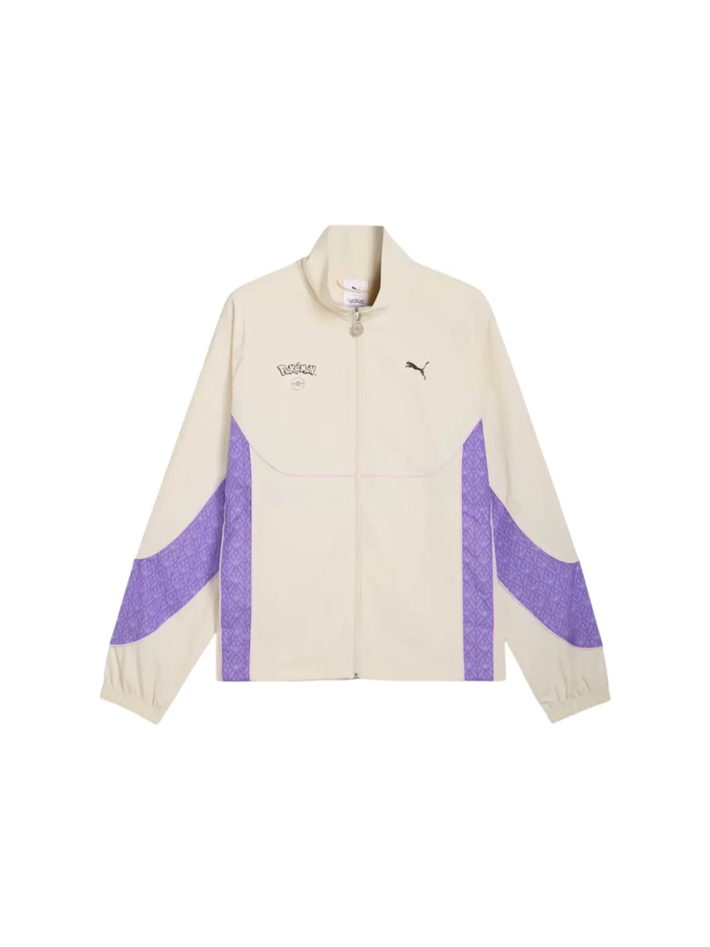 Мужская куртка с принтом Puma x Pokemon PumaTech-X Track Jacket Alpine Snow Puma — изображение 1 из 2, снежный белый