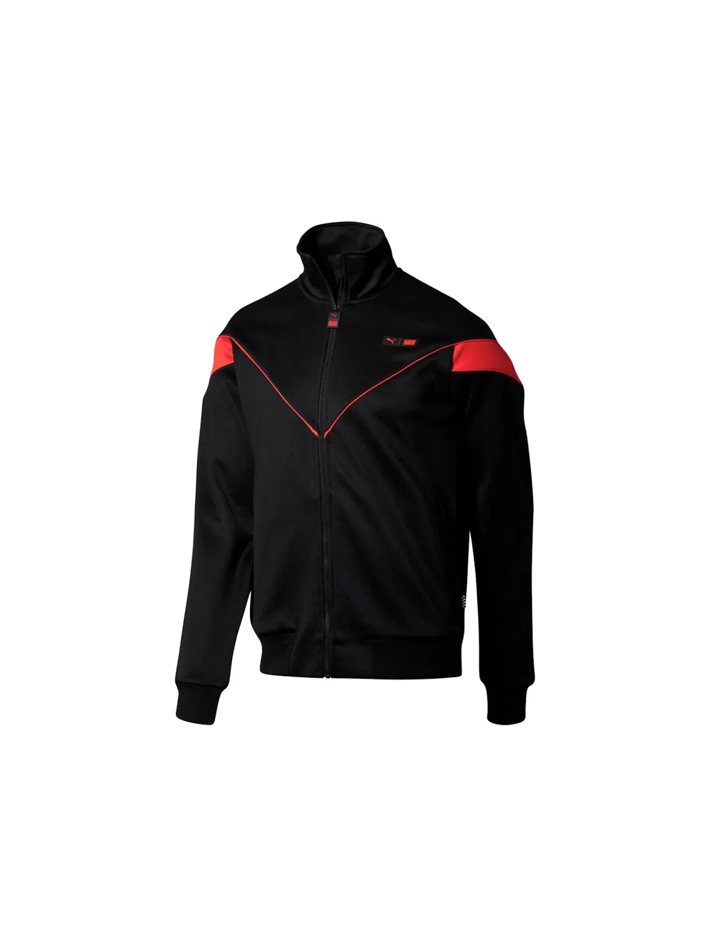Мужская куртка-трек с принтом Track Jacket Puma — изображение 1 из 1, черный
