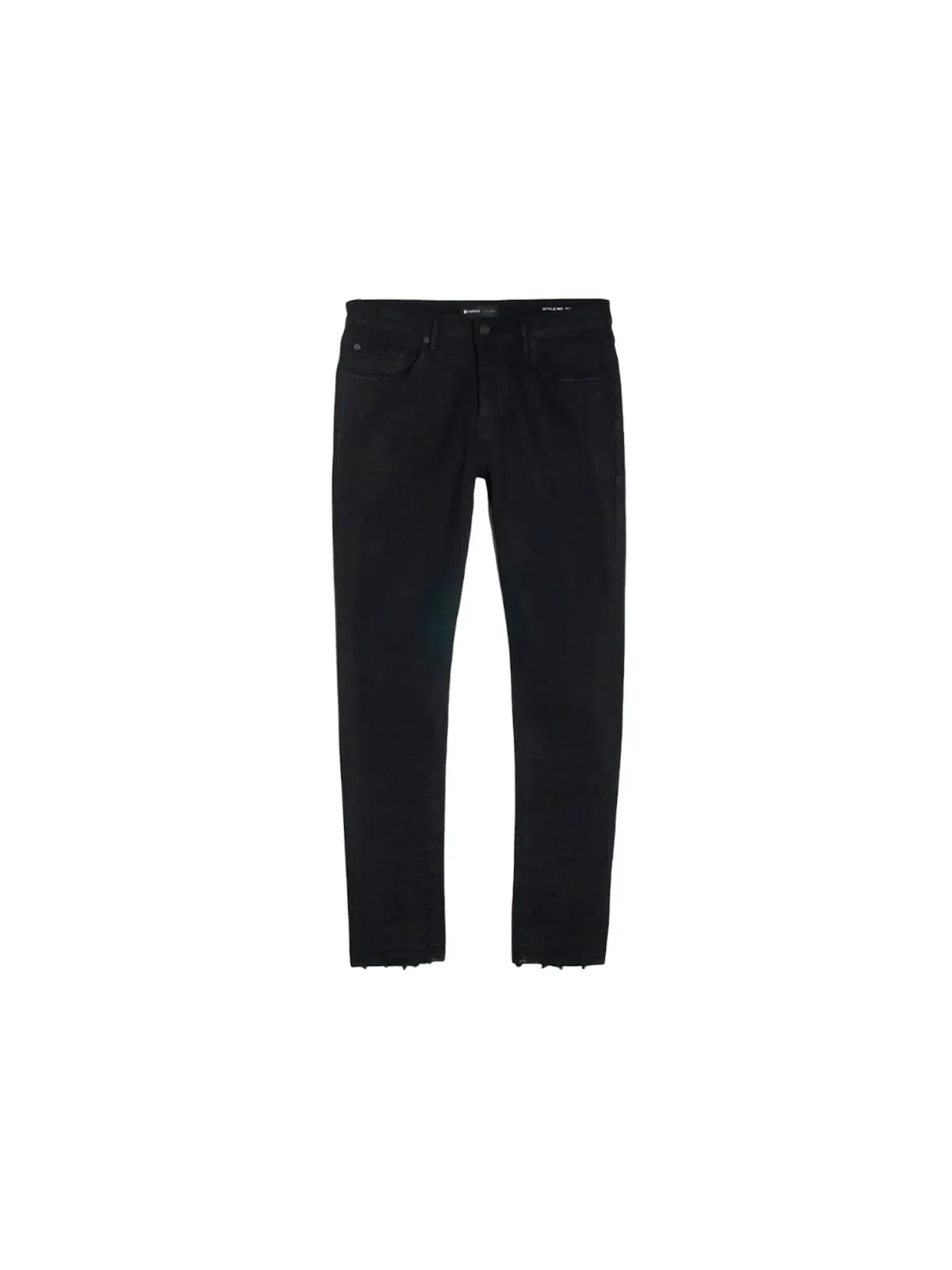 Мужские джинсы с завышенной талией Purple Brand Jean — изображение 1 из 2, черный