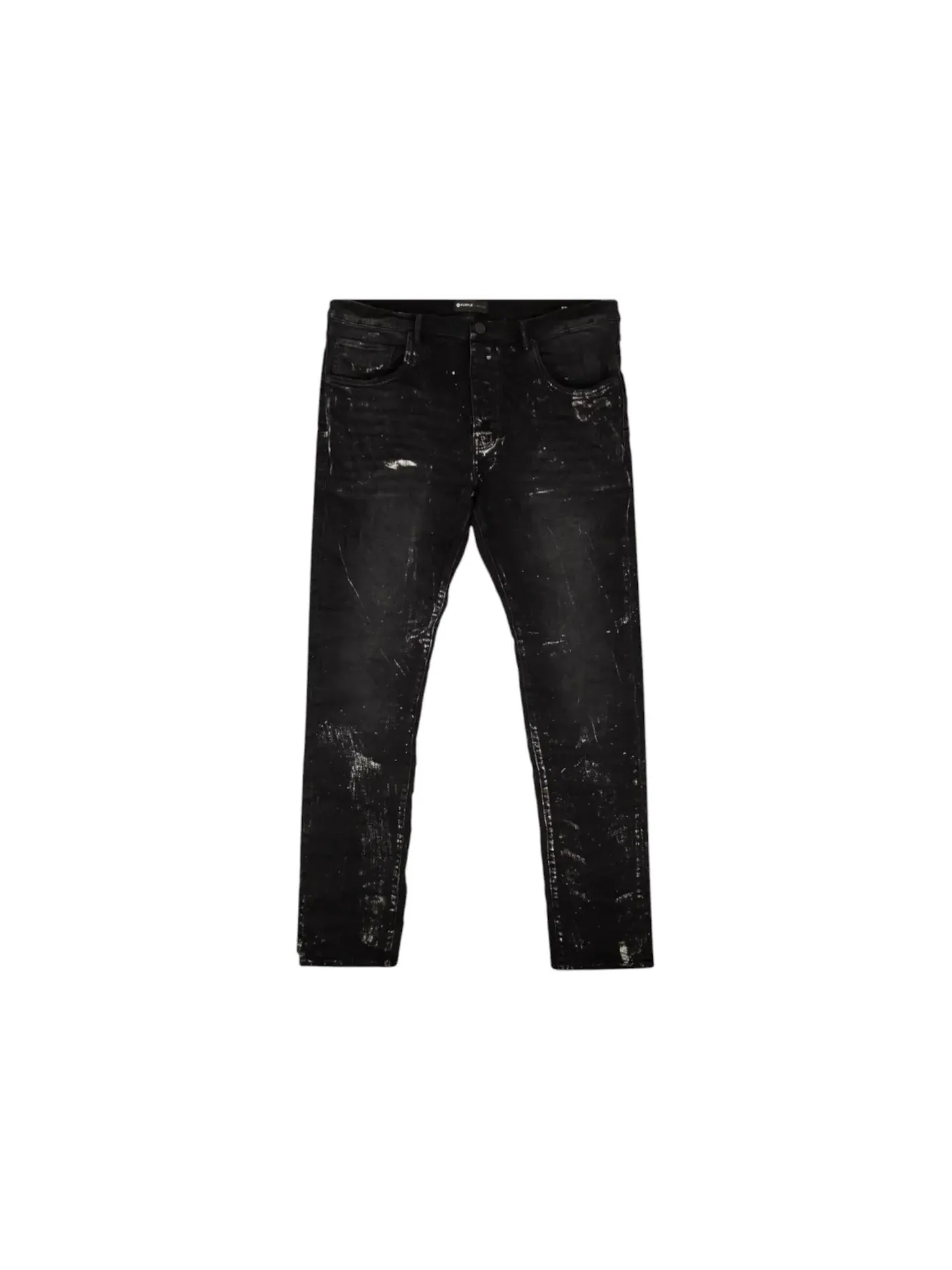 Мужские джинсы с металлическим отливом Purple Brand Jeans — изображение 1 из 3, металлик серебристый