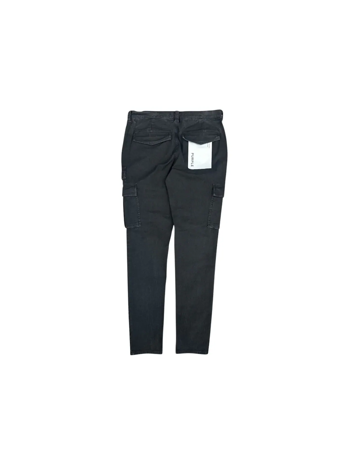 Мужские брюки-карго из brushed twill Pant Purple Brand — изображение 2 из 2, черный