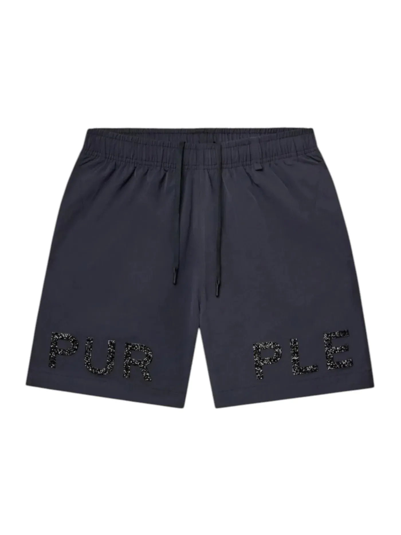 Мужские шорты с кристаллами Purple Brand Short — изображение 1 из 1, черный