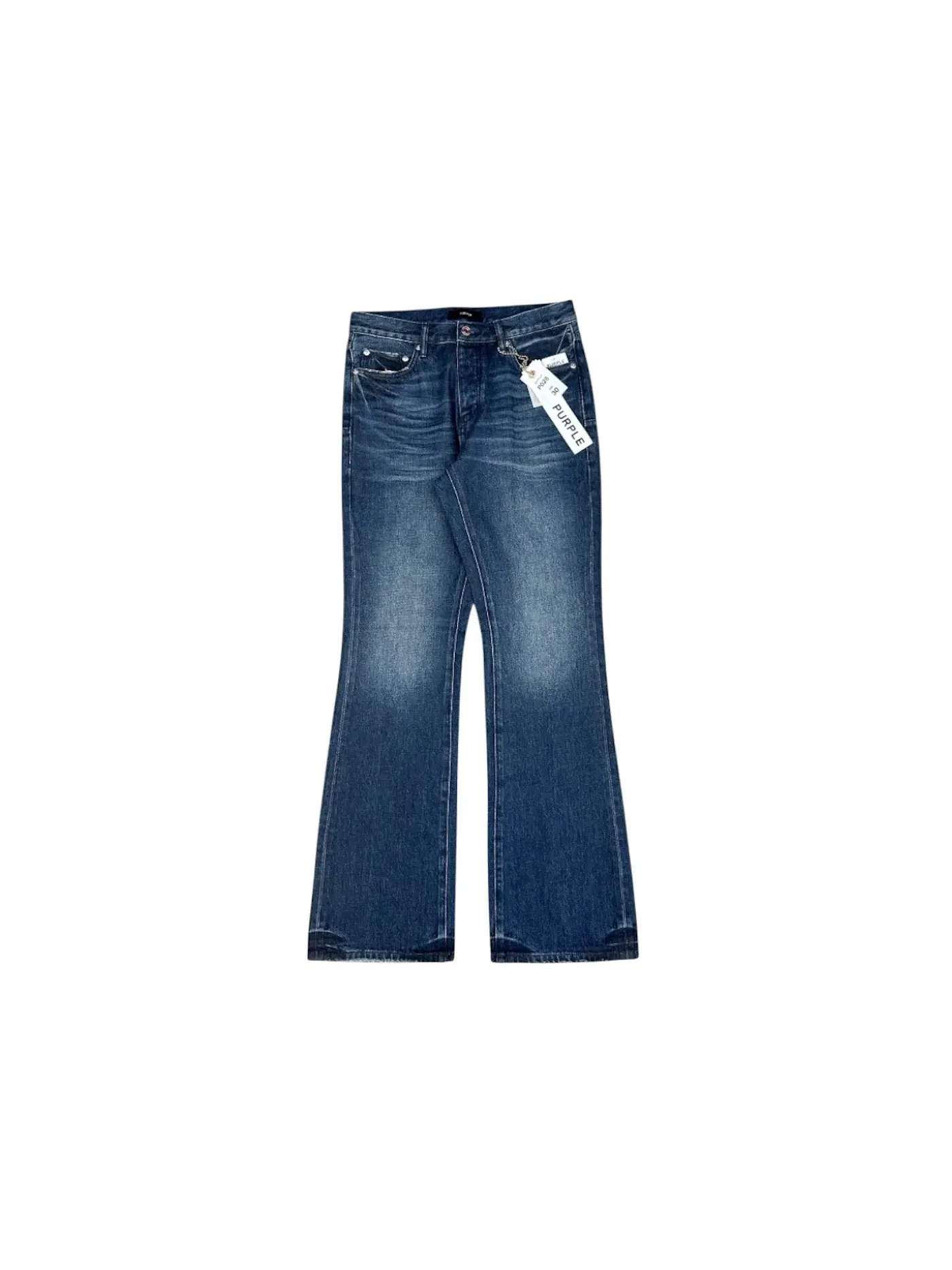 Мужские джинсы с эффектом поношенности Purple Brand Jean — изображение 1 из 2, темный индиго