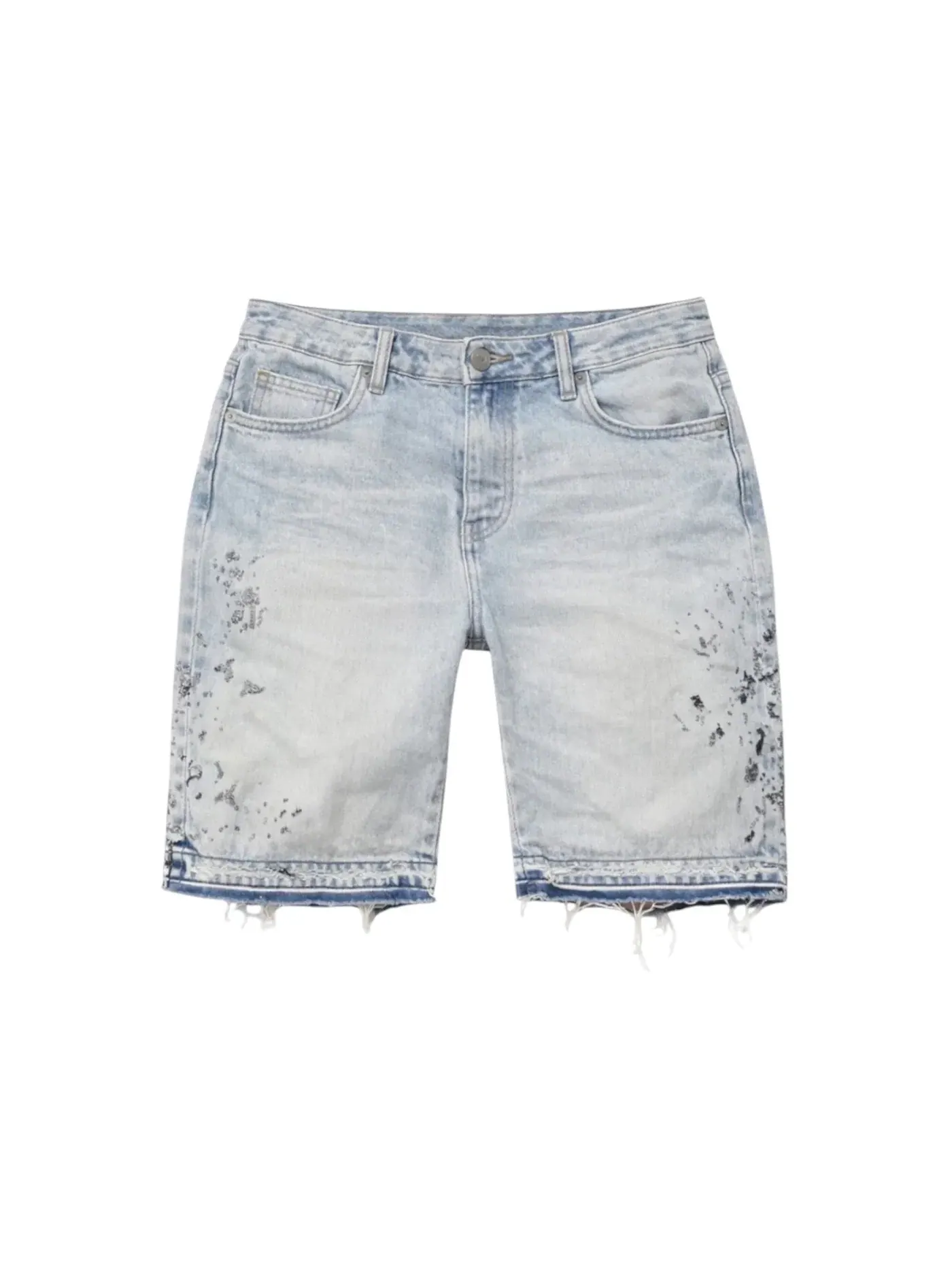 Мужские шорты с принтом Purple Brand Shorts — изображение 1 из 1, светлый индиго