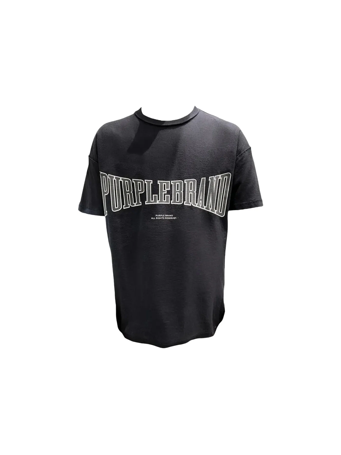 Мужская футболка с принтом Purple Brand Tee — изображение 1 из 2, черный