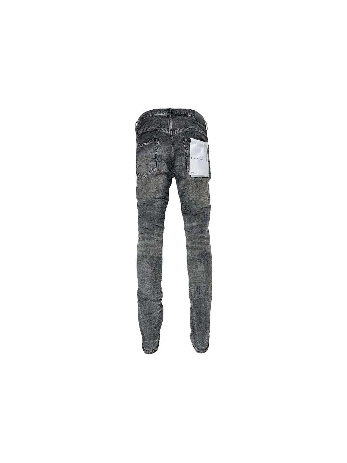 Мужские джинсы с потертостями модель Grey Dirty Blowout Purple Brand — изображение 2 из 3, черный
