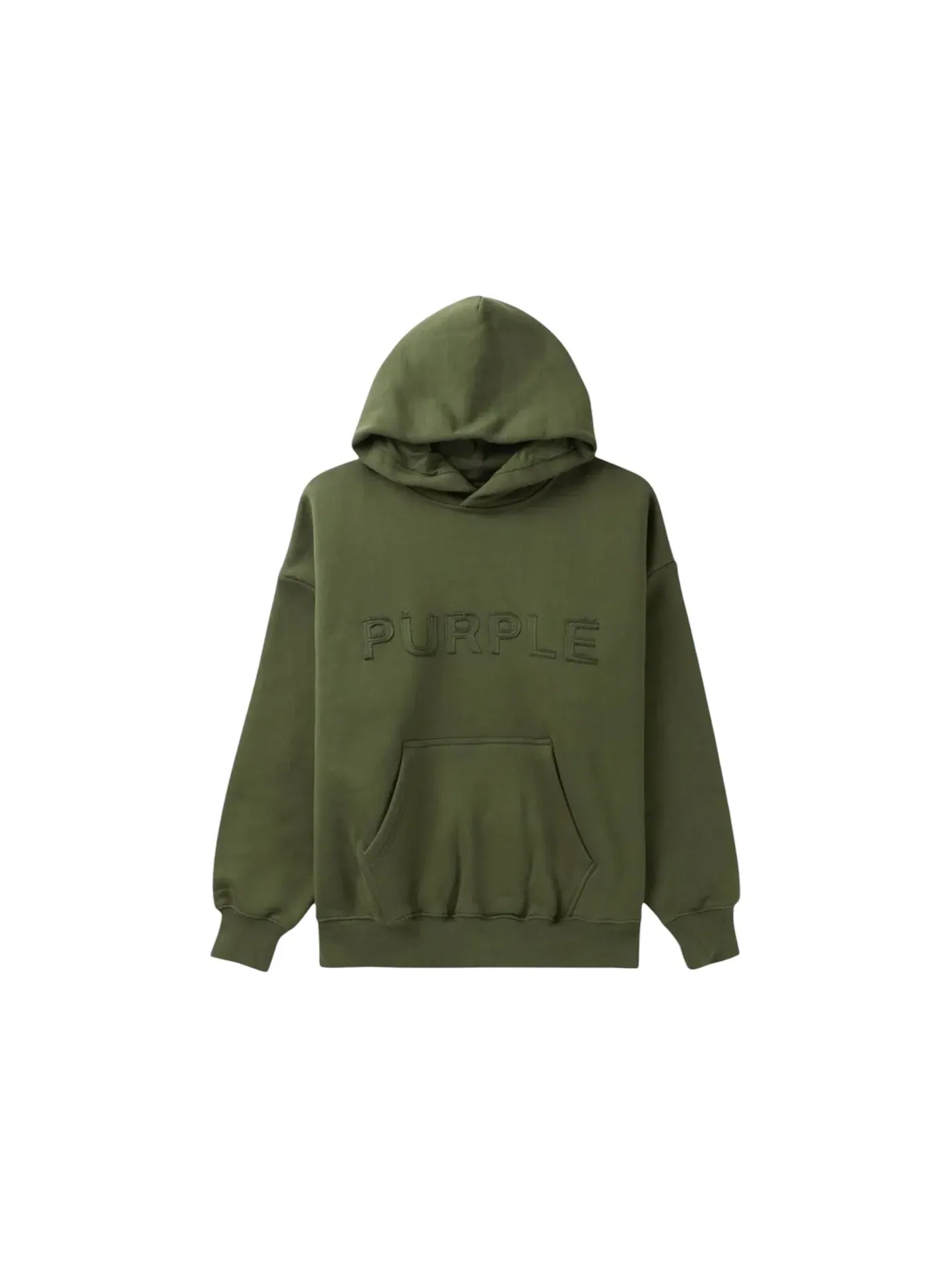 Мужская худи на молнии Purple Brand Hoodie — изображение 1 из 3, зеленый
