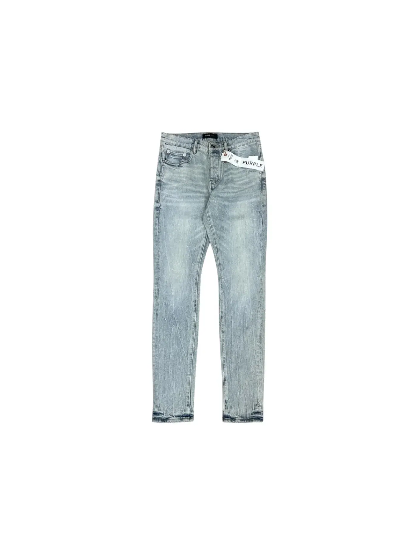 Мужские джинсы с эффектом выцветания Purple Brand Jean — изображение 1 из 2, светлый индиго