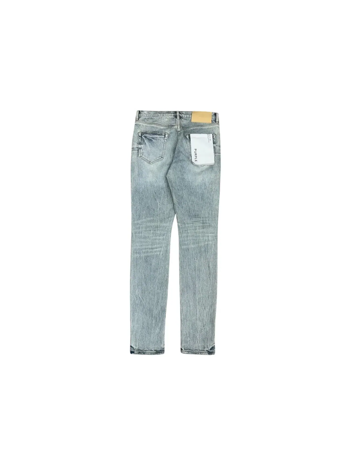 Мужские джинсы с эффектом выцветания Purple Brand Jean — изображение 2 из 2, светлый индиго