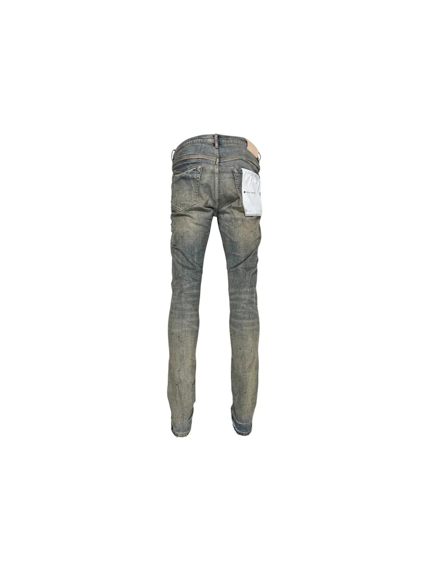 Мужские джинсы с потертостями Purple Brand Jeans — изображение 2 из 2, синий