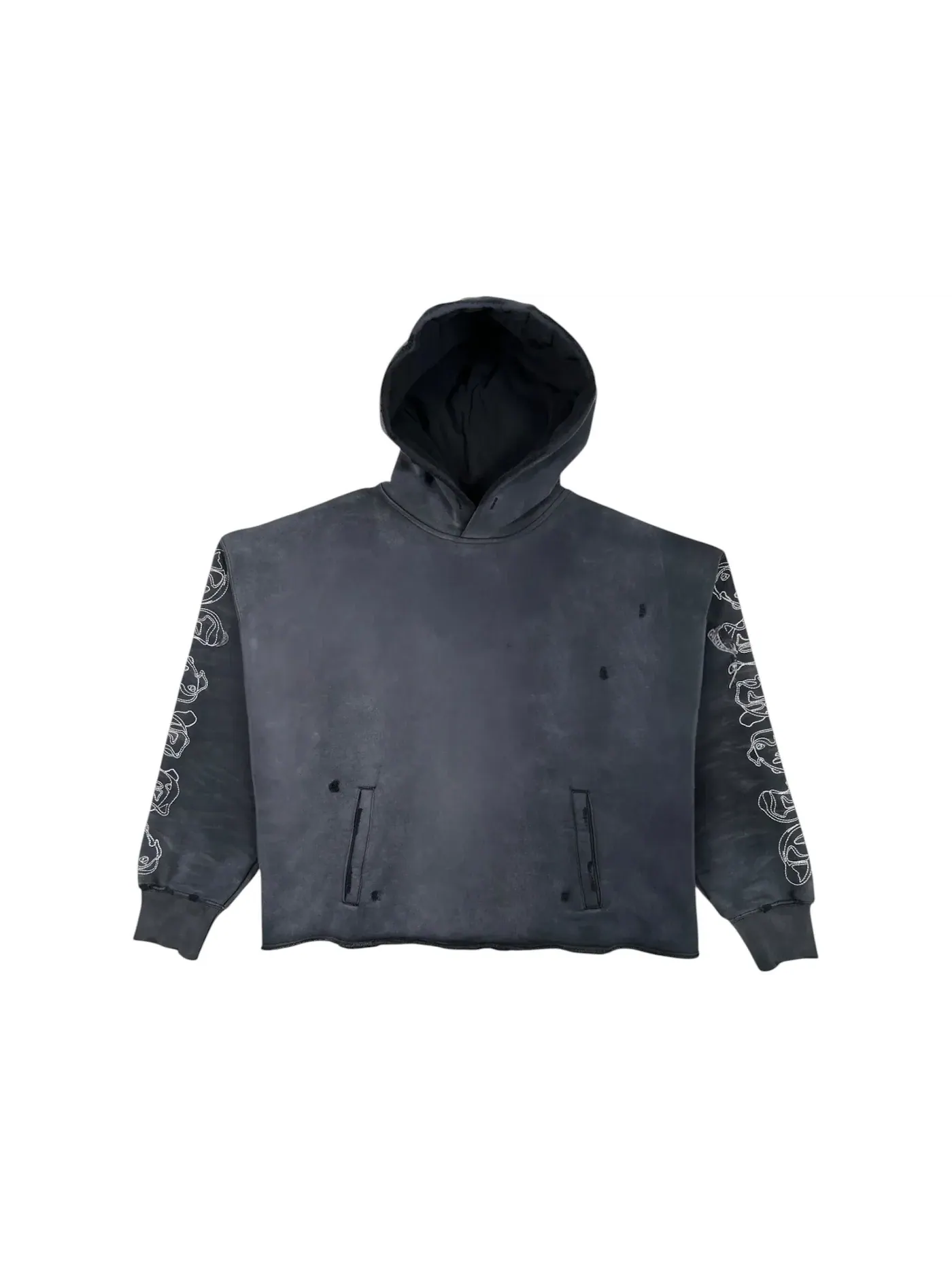 Мужской худи Heavyweight Fleece Purple Brand — изображение 1 из 3, черный
